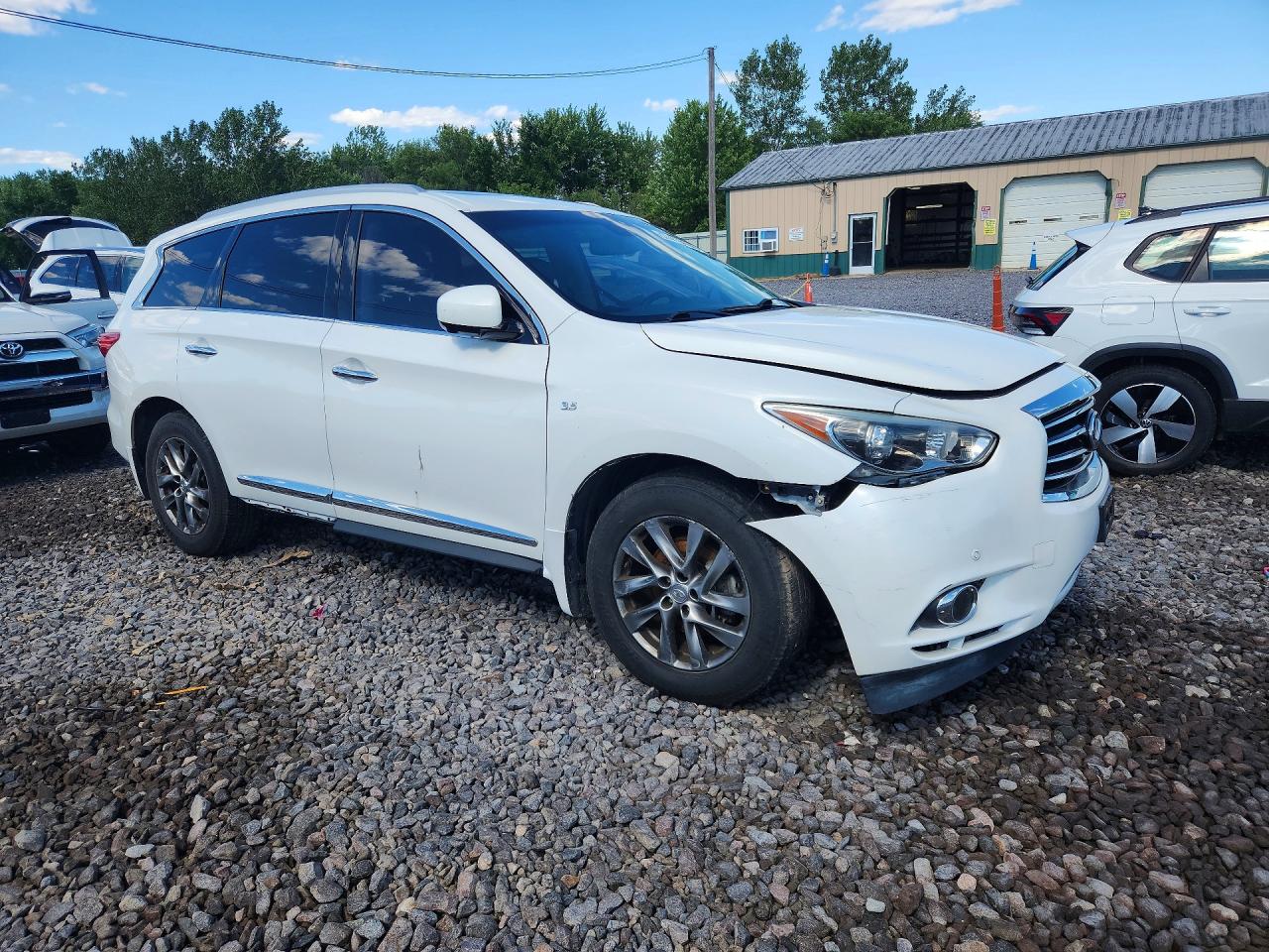 2015 Infiniti Qx60 Base Белый vin: 5N1AL0MM2FC551414