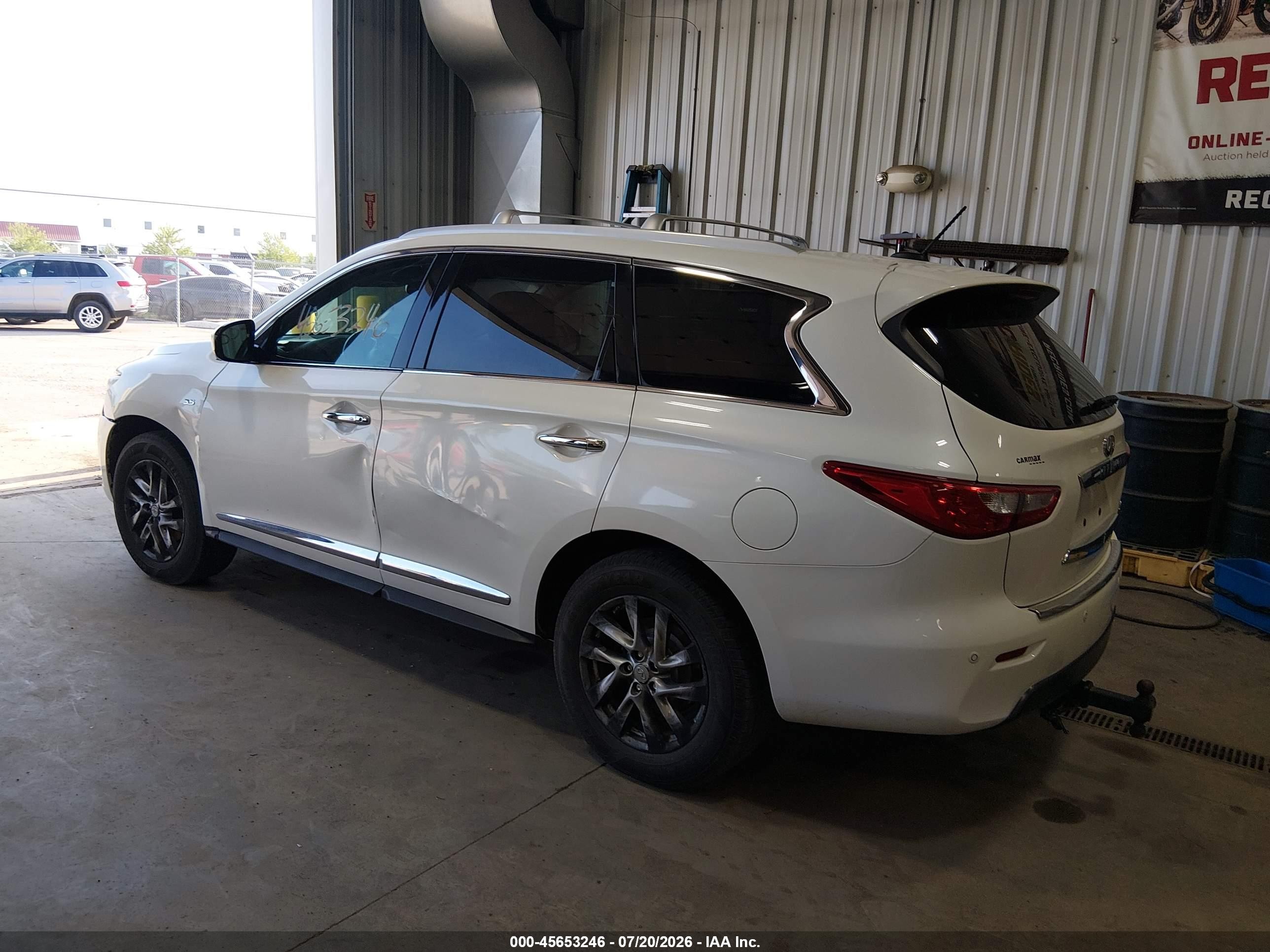 2015 Infiniti Qx60   White vin: 5N1AL0MM2FC552336