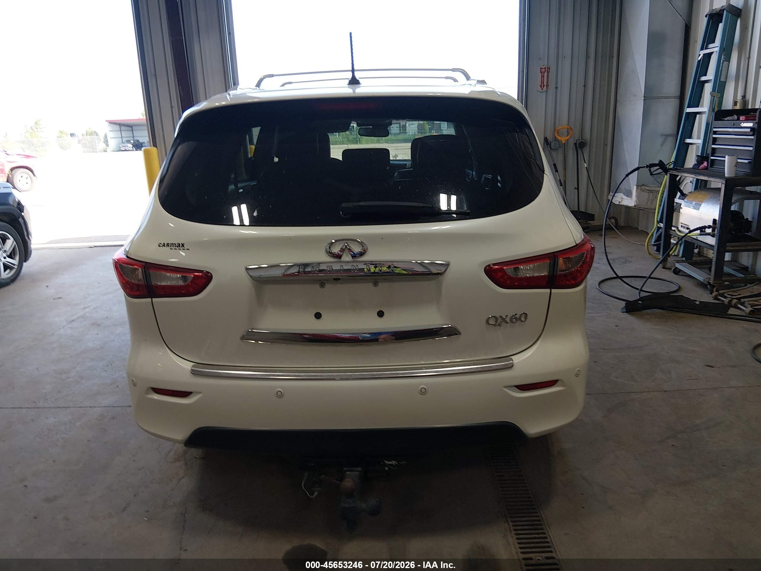 2015 Infiniti Qx60   White vin: 5N1AL0MM2FC552336