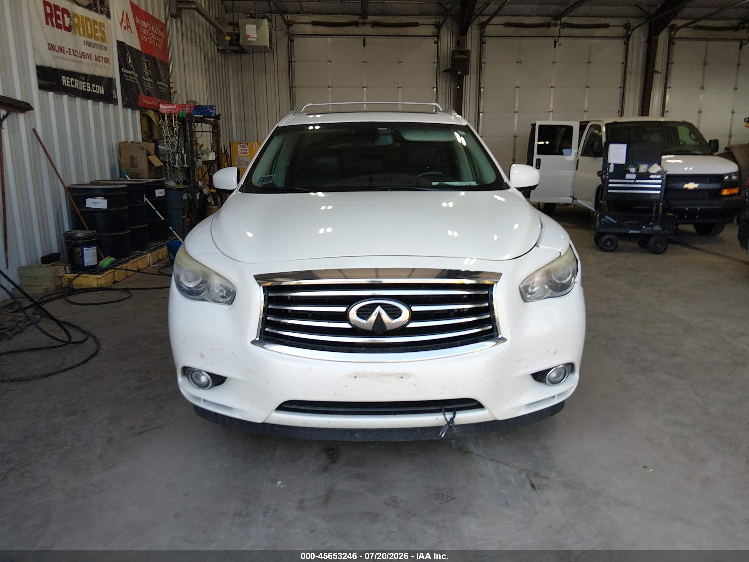 2015 Infiniti Qx60   White vin: 5N1AL0MM2FC552336