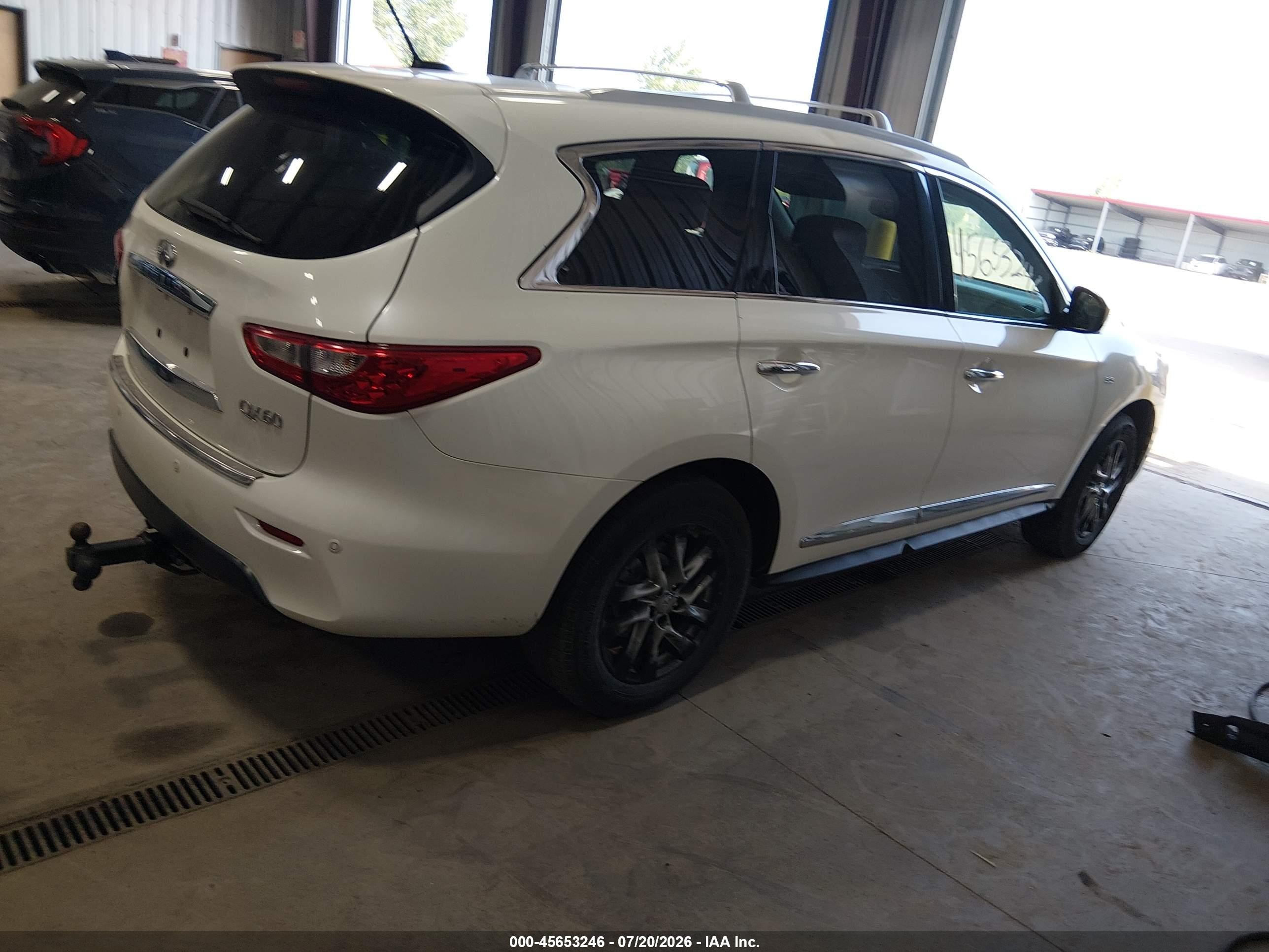 2015 Infiniti Qx60   White vin: 5N1AL0MM2FC552336
