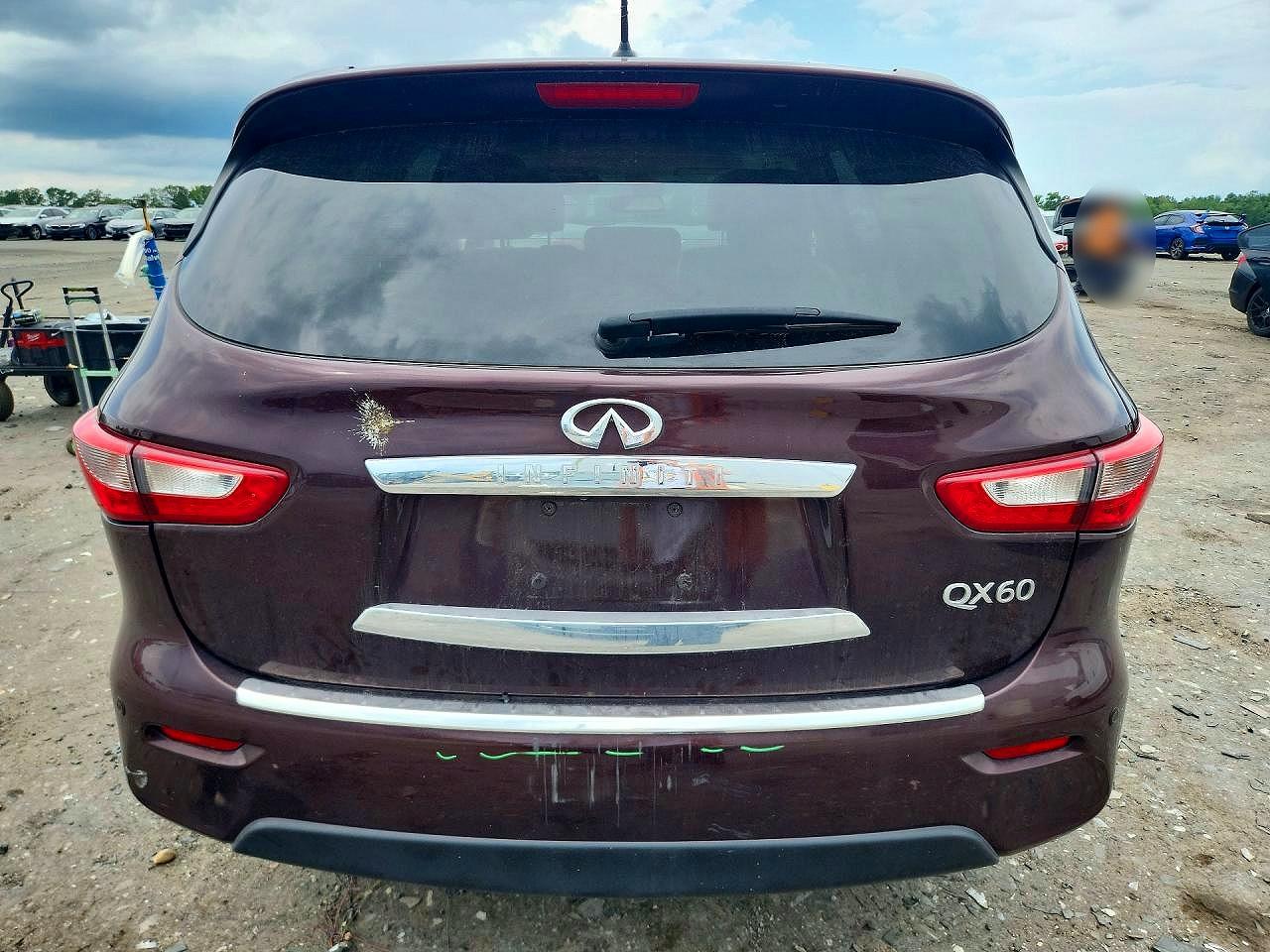 2015 Infiniti Qx60 Base Maroon vin: 5N1AL0MM2FC552949