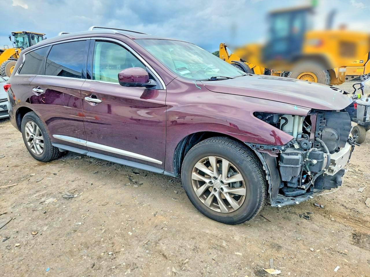 2015 Infiniti Qx60 Base Maroon vin: 5N1AL0MM2FC552949