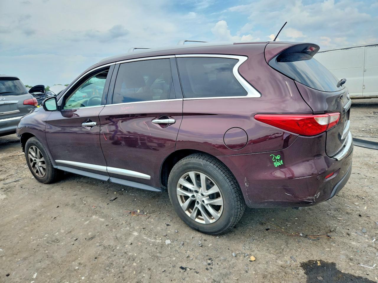 2015 Infiniti Qx60 Base Maroon vin: 5N1AL0MM2FC552949
