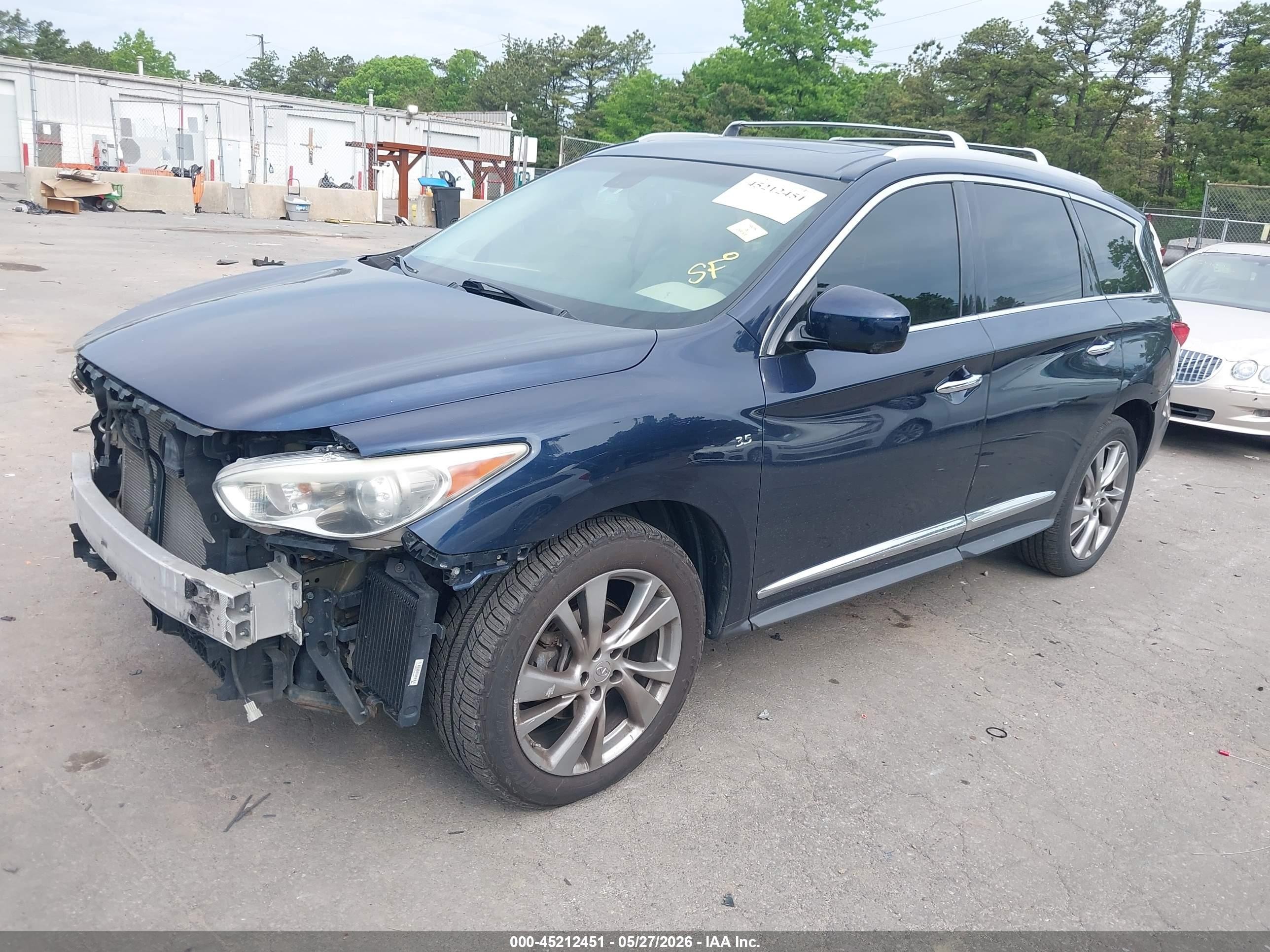 2015 Infiniti Qx60 Blue vin: 5N1AL0MM2FC554622
