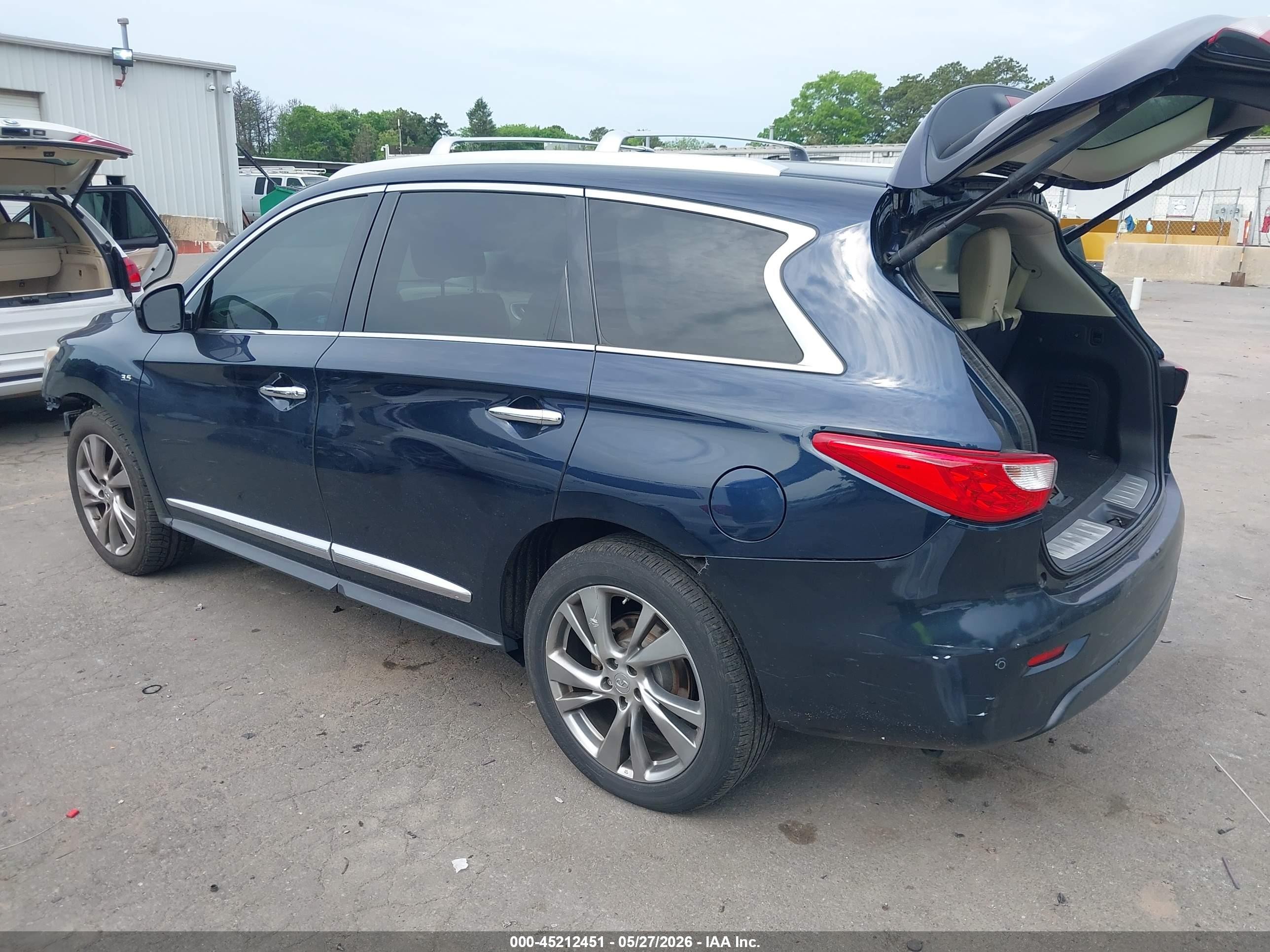 2015 Infiniti Qx60 Blue vin: 5N1AL0MM2FC554622