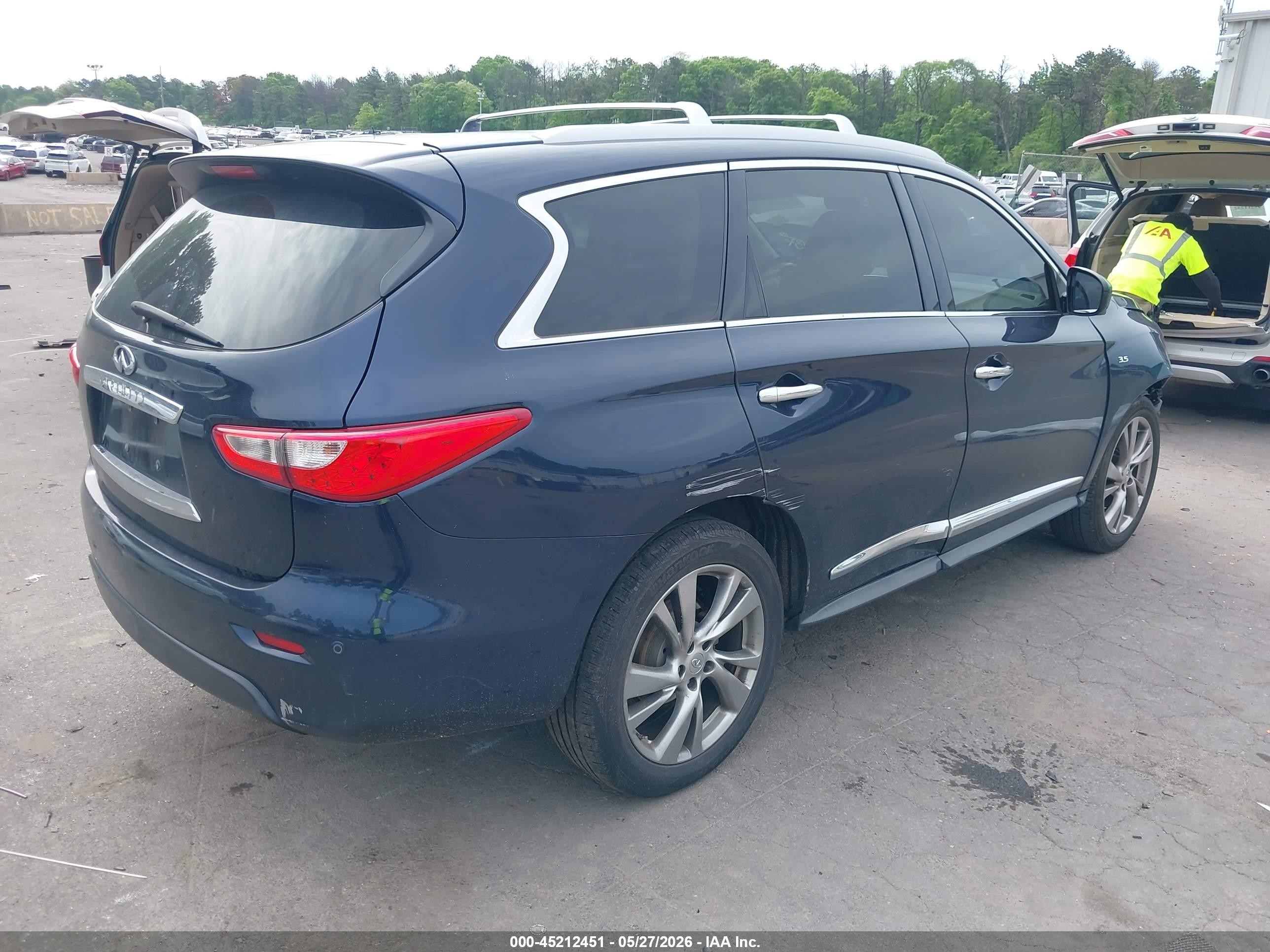 2015 Infiniti Qx60 Blue vin: 5N1AL0MM2FC554622