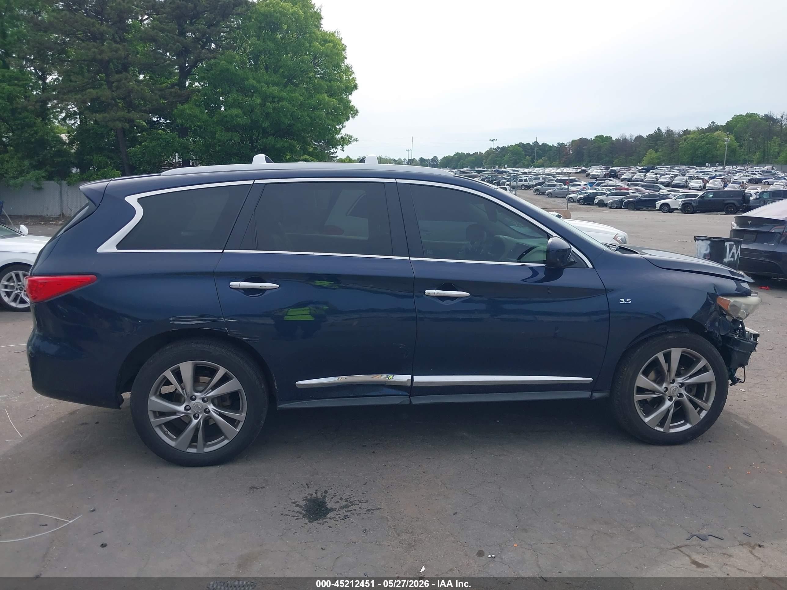 2015 Infiniti Qx60 Blue vin: 5N1AL0MM2FC554622