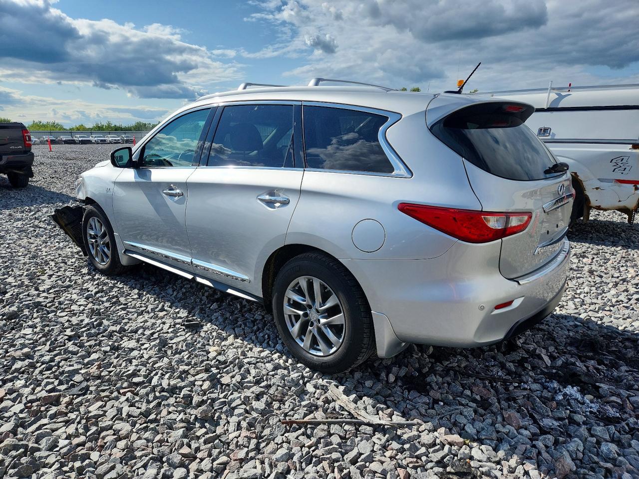 2015 Infiniti Qx60 Base Silver vin: 5N1AL0MM2FC558475