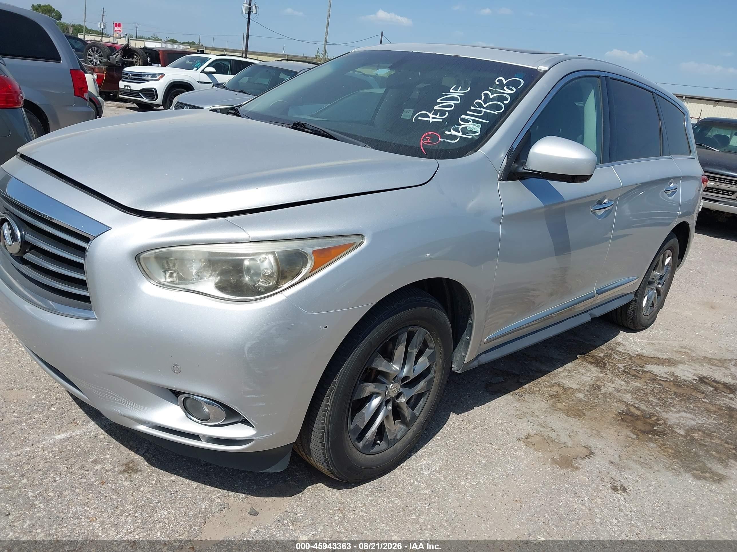 2013 Infiniti Jx35   Серебряный vin: 5N1AL0MM3DC300818