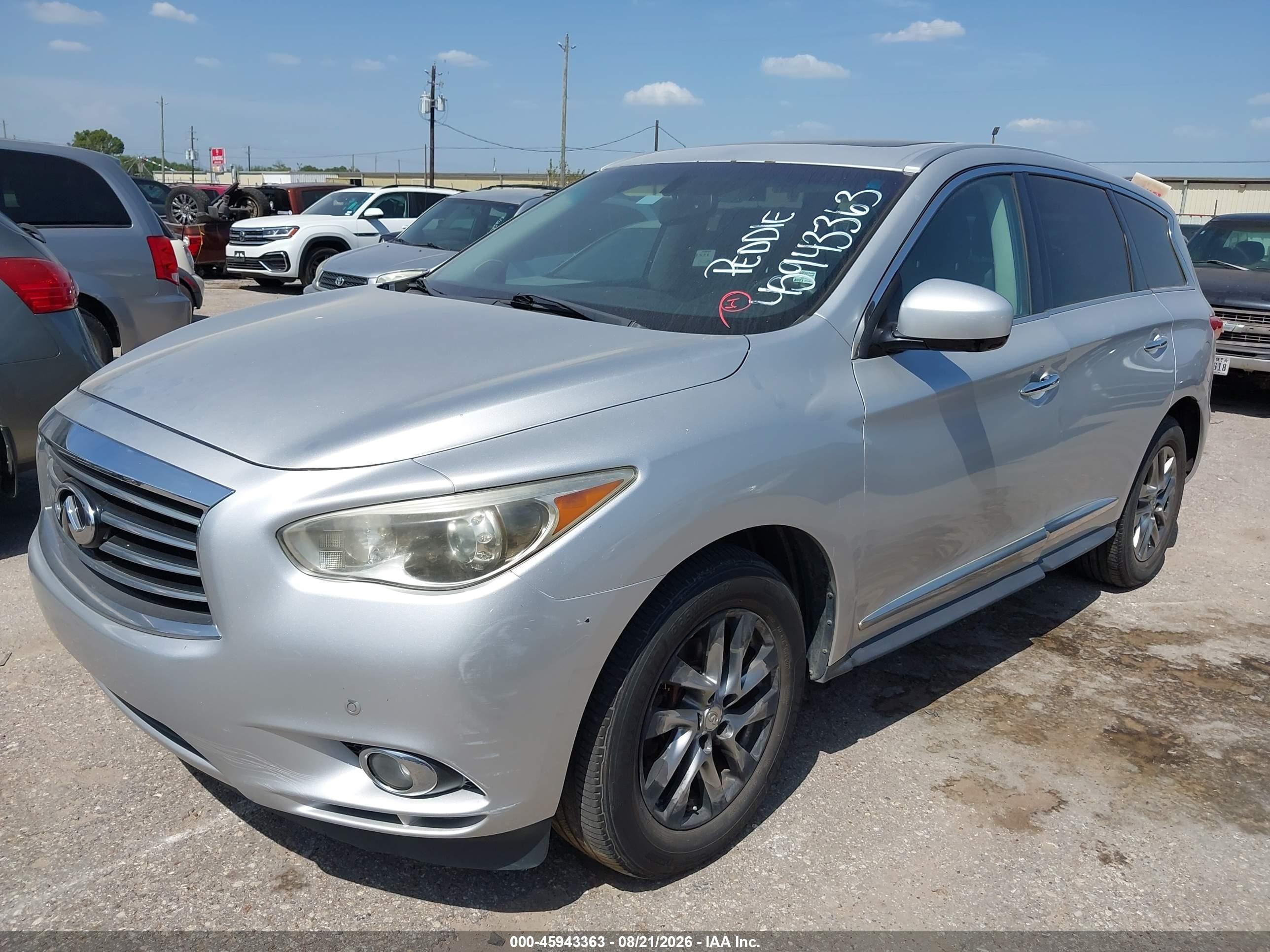 2013 Infiniti Jx35   Серебряный vin: 5N1AL0MM3DC300818