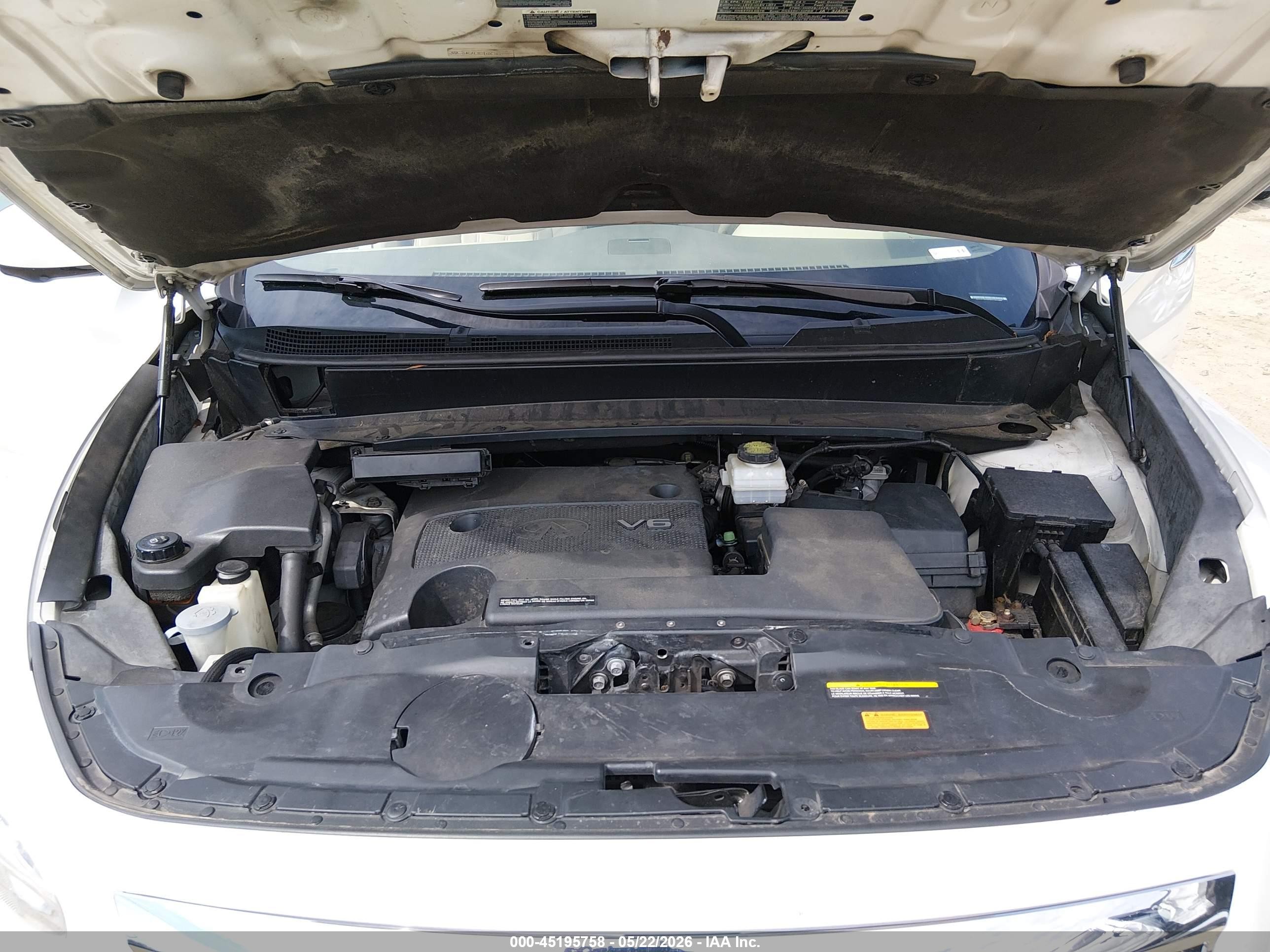 2013 Infiniti Jx35   White vin: 5N1AL0MM3DC301998
