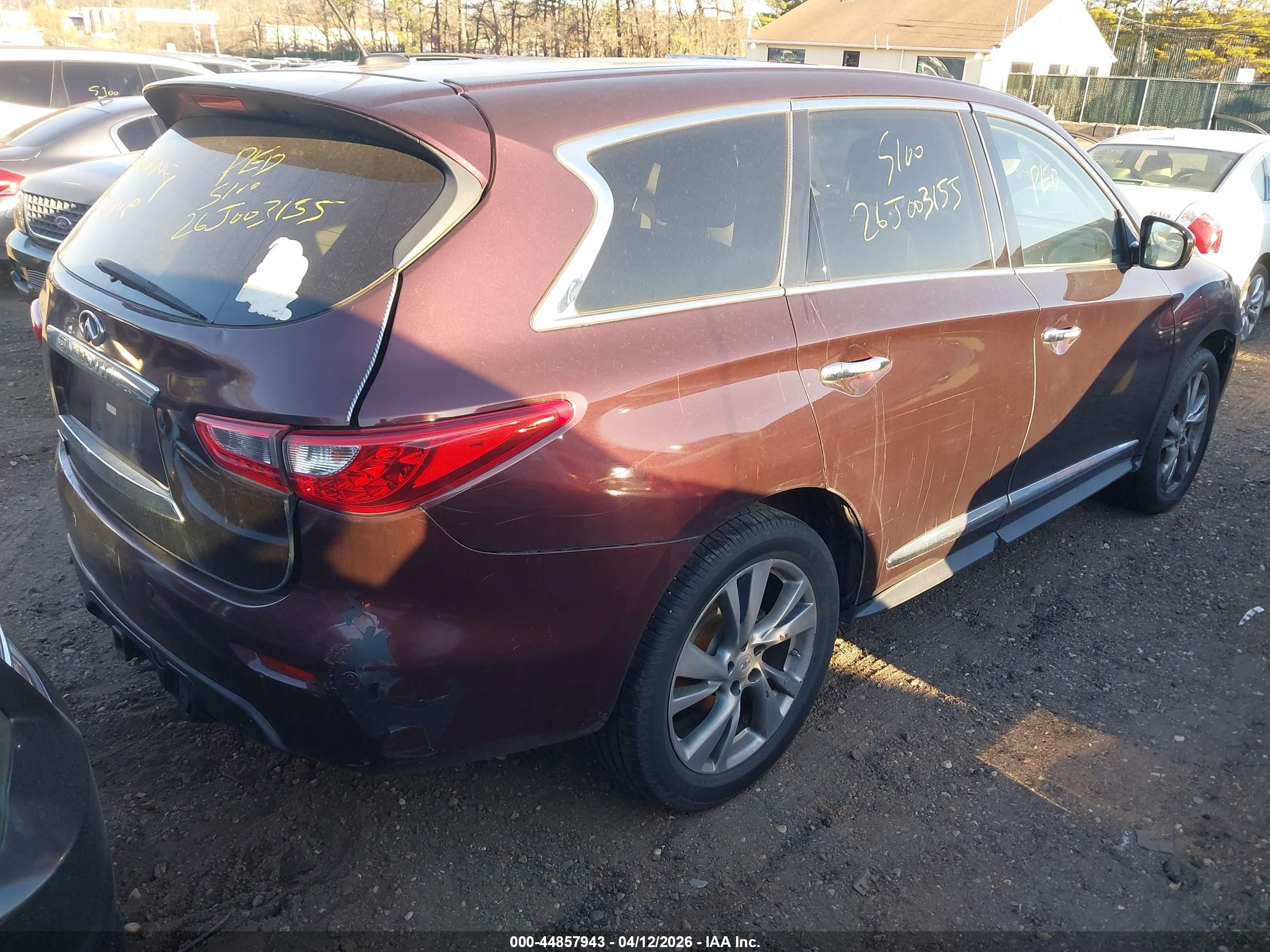 2013 Infiniti Jx35   Maroon vin: 5N1AL0MM3DC307249