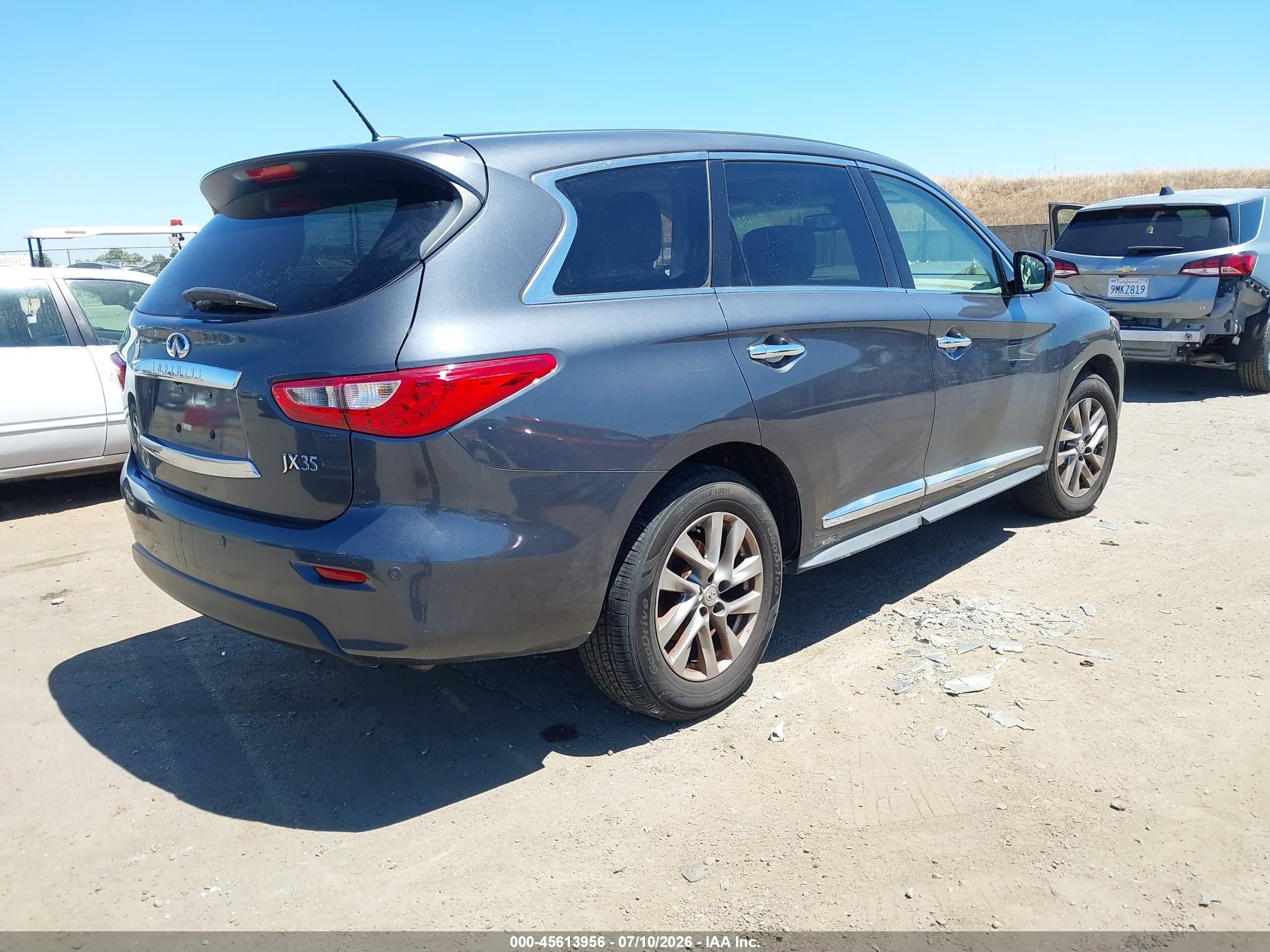 2013 Infiniti Jx35   Gray vin: 5N1AL0MM3DC316100