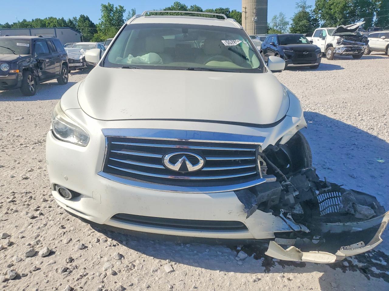 2013 Infiniti Jx35 Base White vin: 5N1AL0MM3DC324021