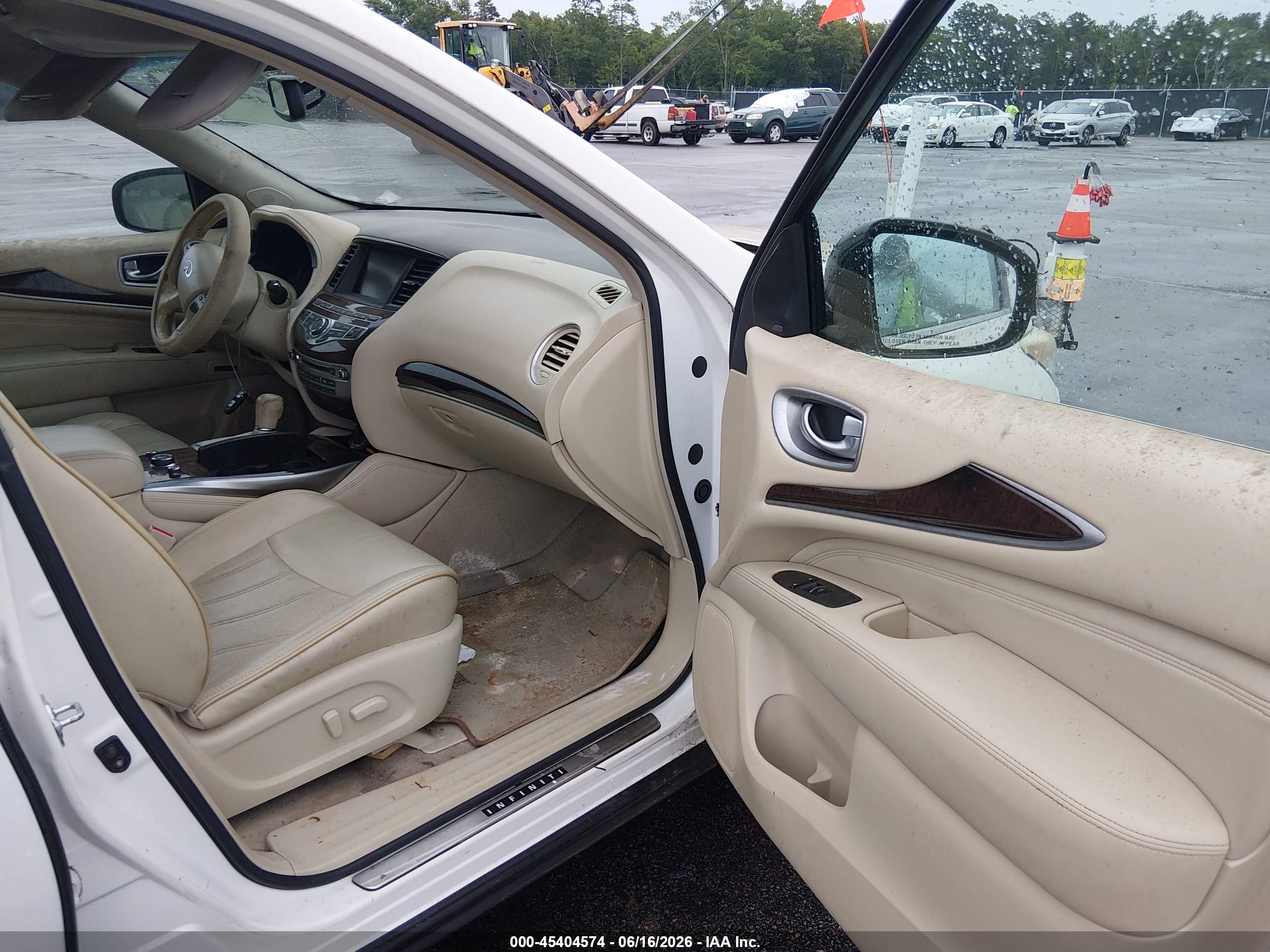 2013 Infiniti Jx35   White vin: 5N1AL0MM3DC335049