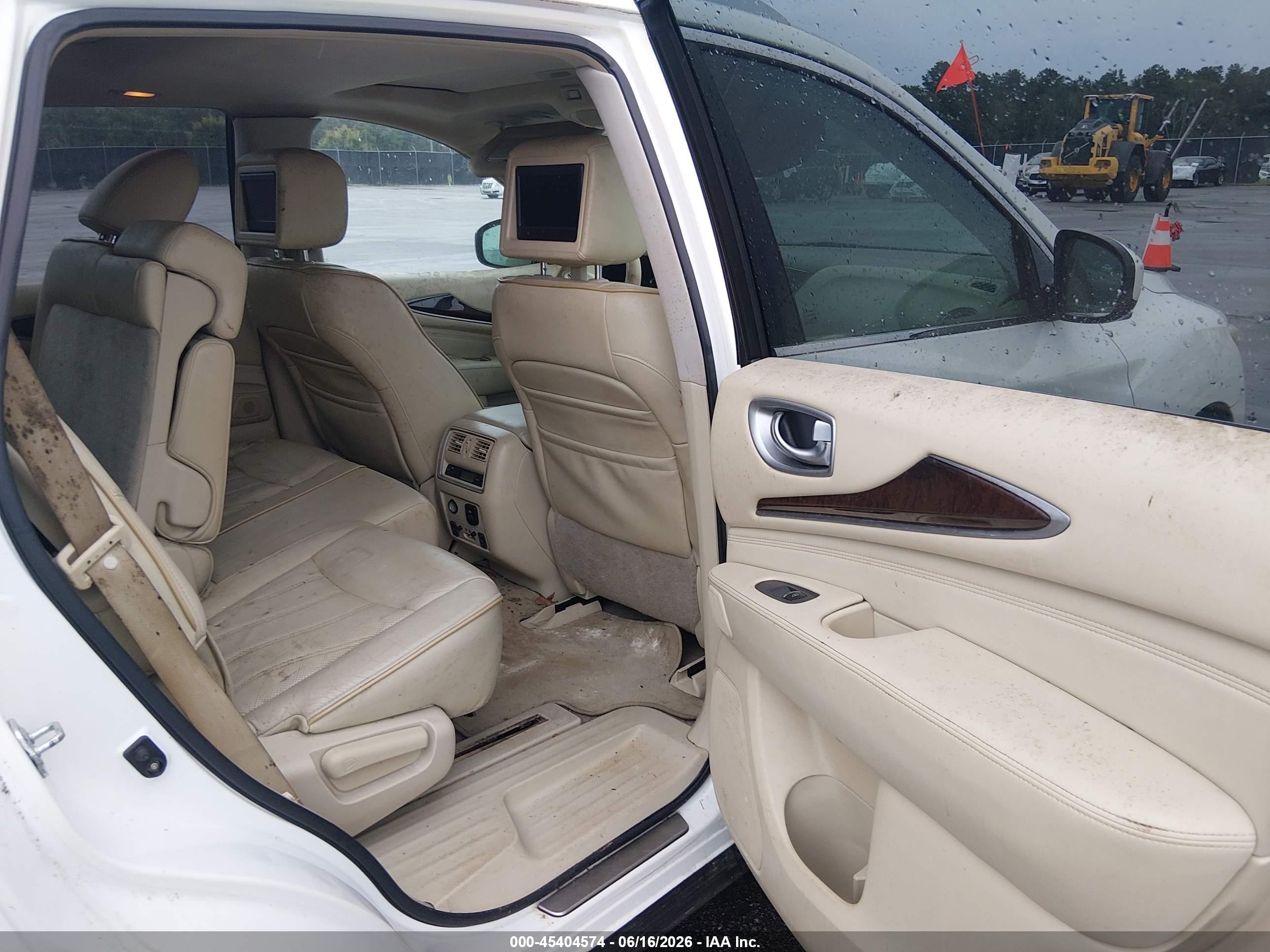 2013 Infiniti Jx35   White vin: 5N1AL0MM3DC335049