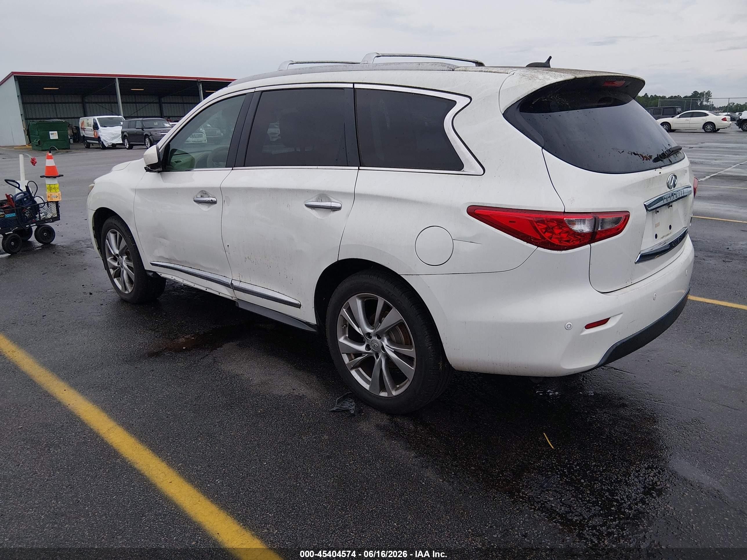 2013 Infiniti Jx35   White vin: 5N1AL0MM3DC335049