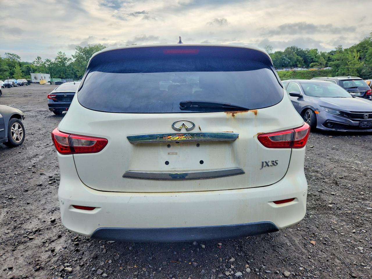 2013 Infiniti Jx35 Base White vin: 5N1AL0MM3DC335732