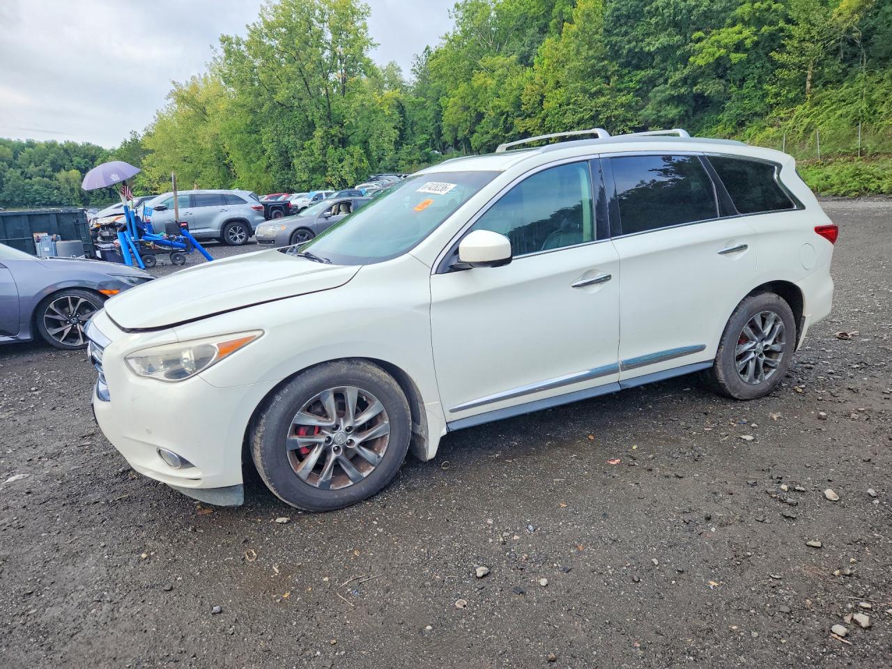 2013 Infiniti Jx35 Base White vin: 5N1AL0MM3DC335732