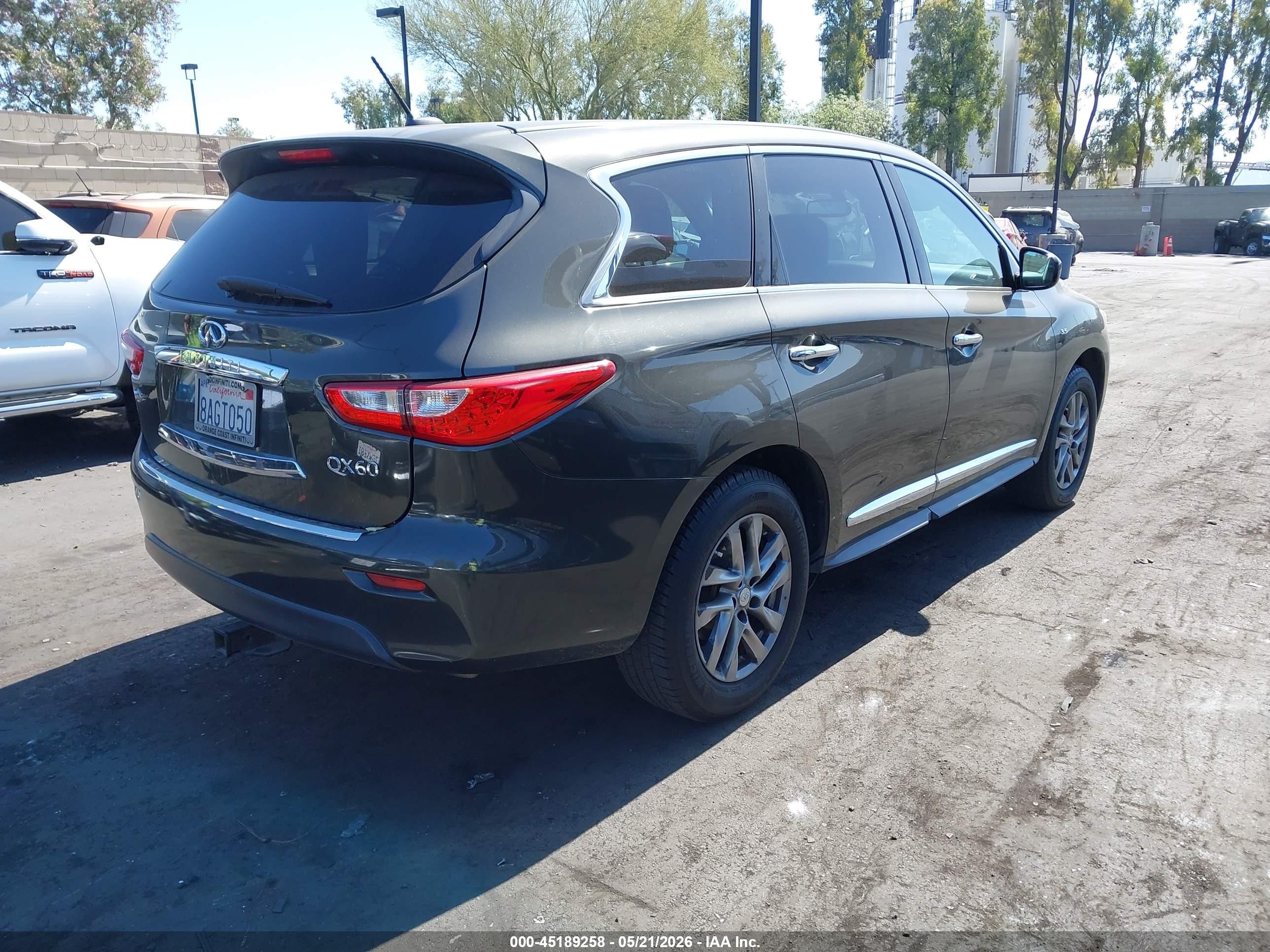 2014 Infiniti Qx60   Gray vin: 5N1AL0MM3EC508358