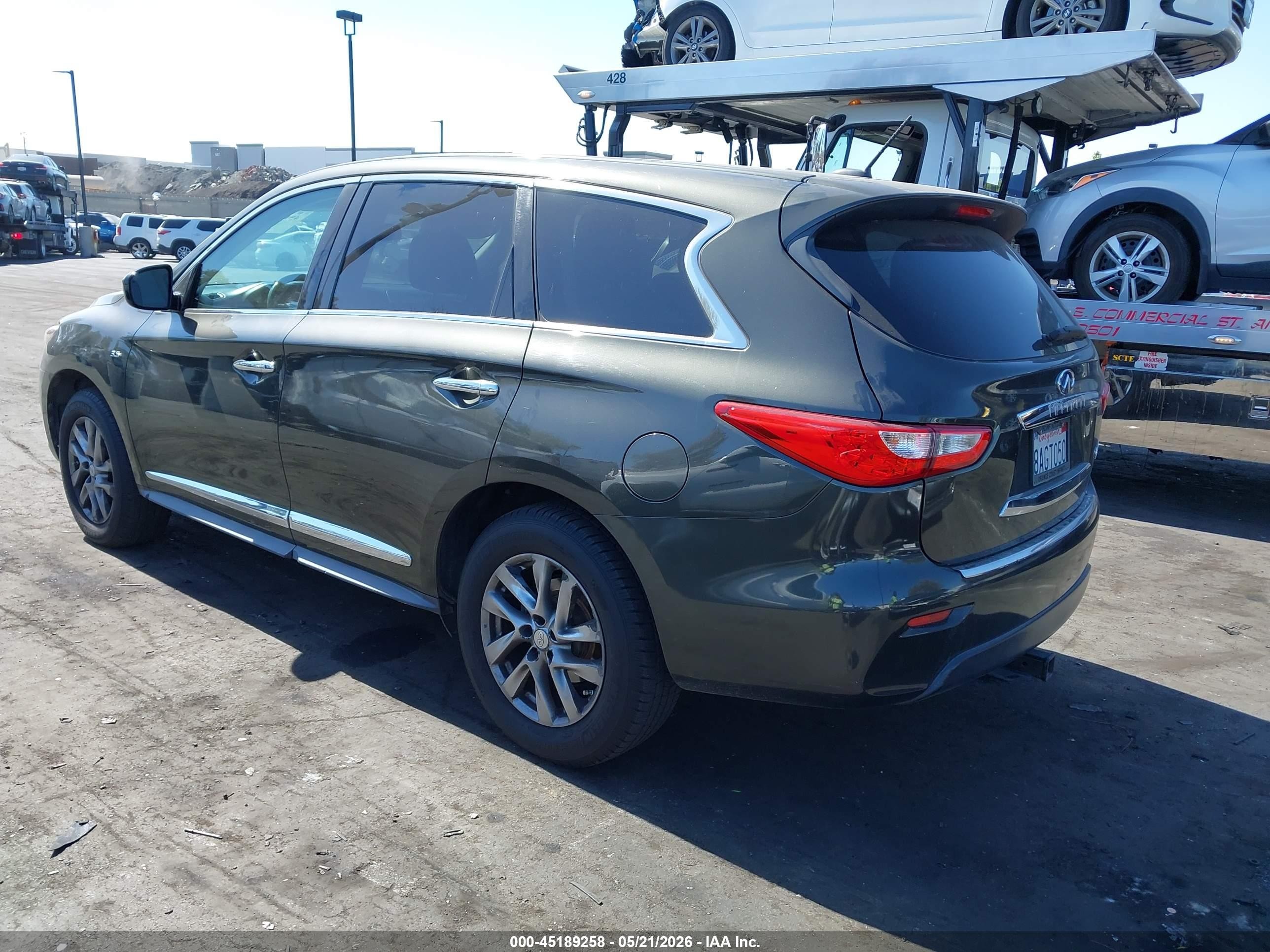 2014 Infiniti Qx60   Gray vin: 5N1AL0MM3EC508358