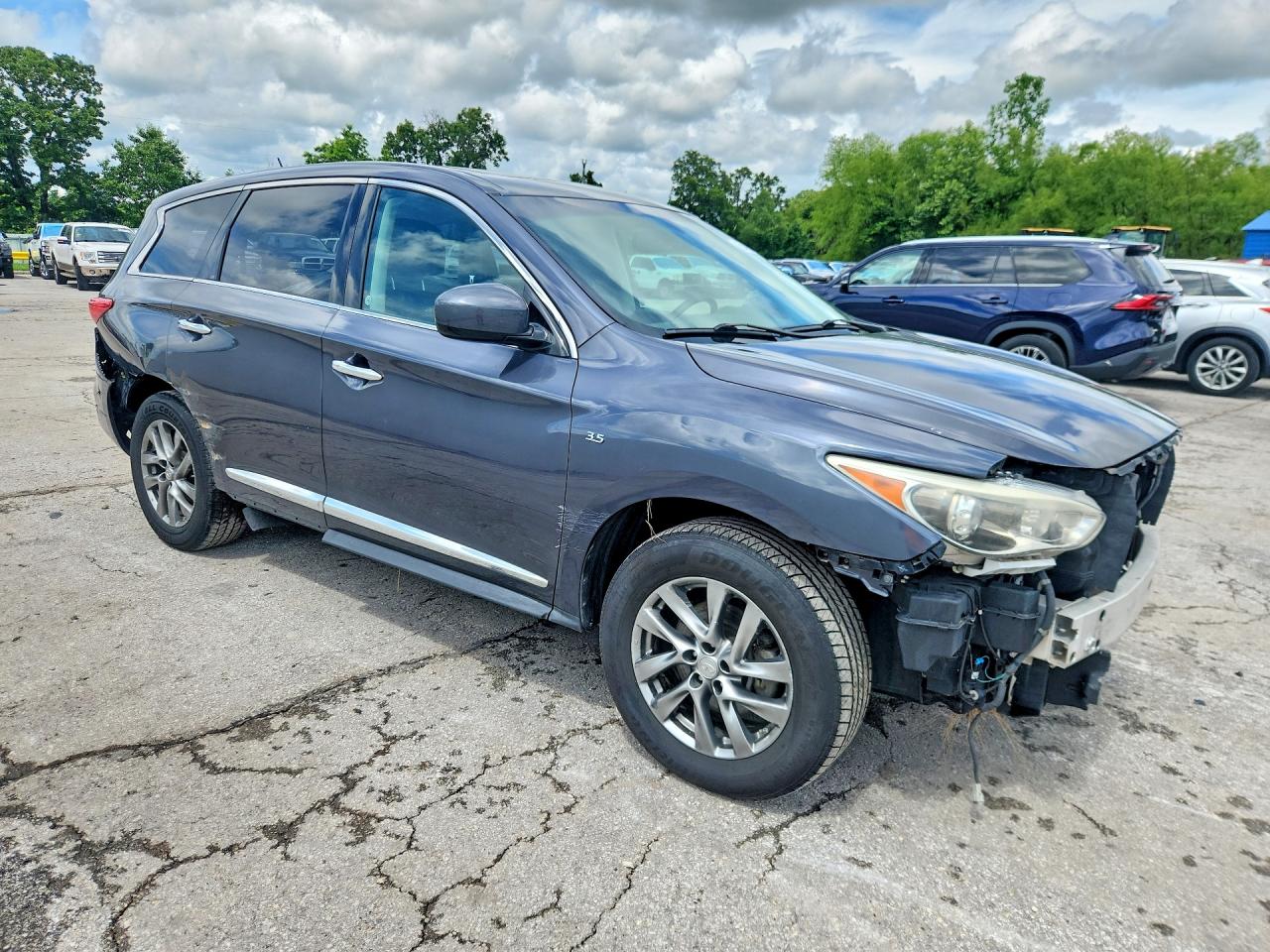 2014 Infiniti Qx60 Base Blue vin: 5N1AL0MM3EC529002
