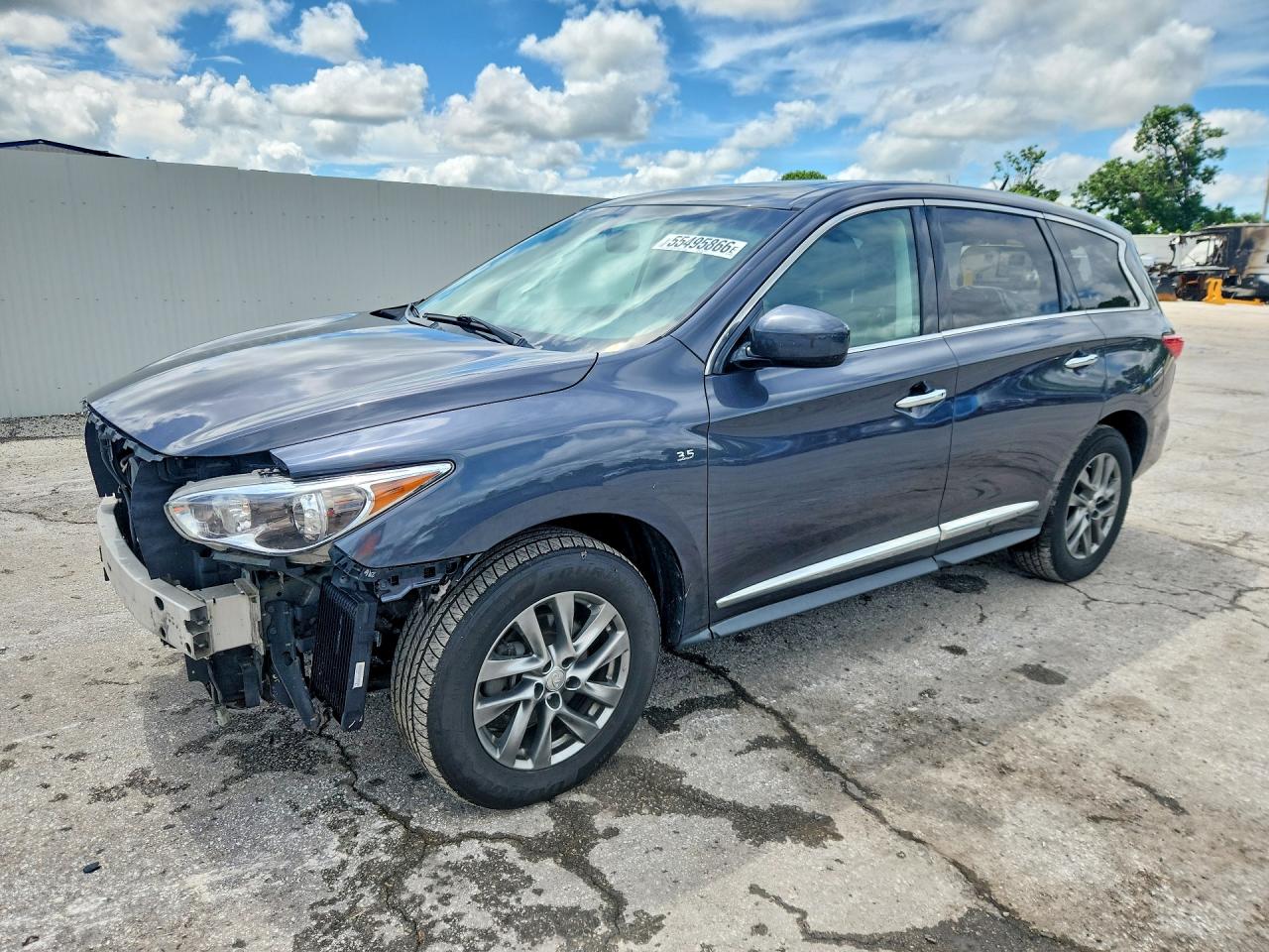 2014 Infiniti Qx60 Base Blue vin: 5N1AL0MM3EC529002