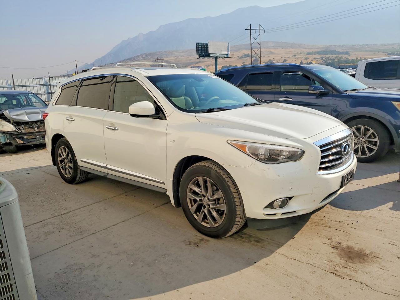 2014 Infiniti Qx60 Base White vin: 5N1AL0MM3EC533258