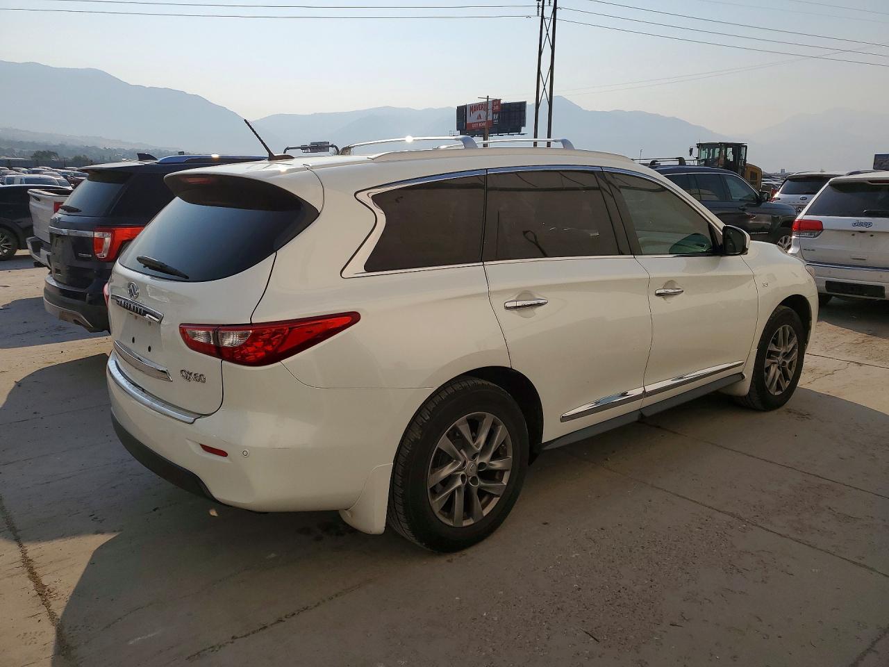 2014 Infiniti Qx60 Base White vin: 5N1AL0MM3EC533258