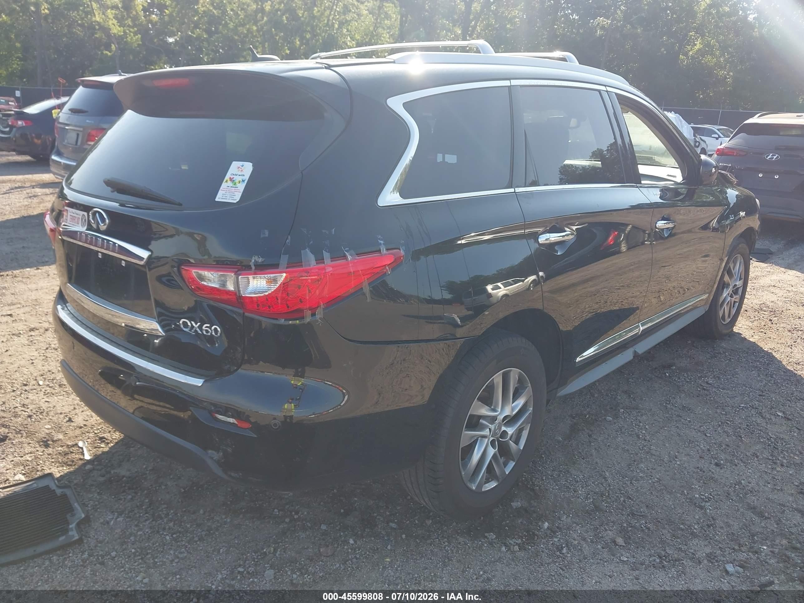 2014 Infiniti Qx60   Black vin: 5N1AL0MM3EC534006