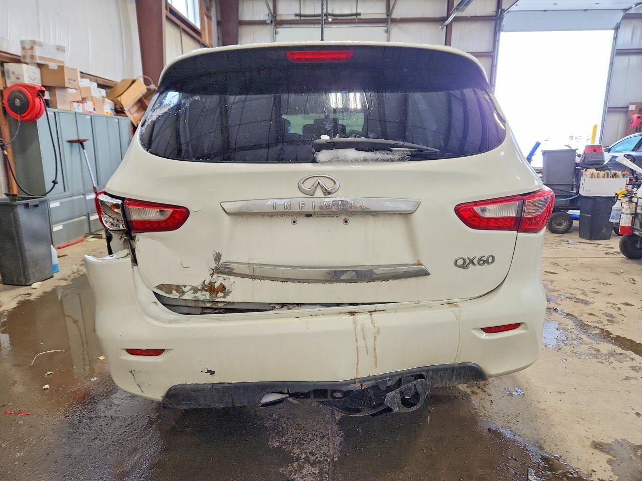 2014 Infiniti Qx60 Base White vin: 5N1AL0MM3EC539691