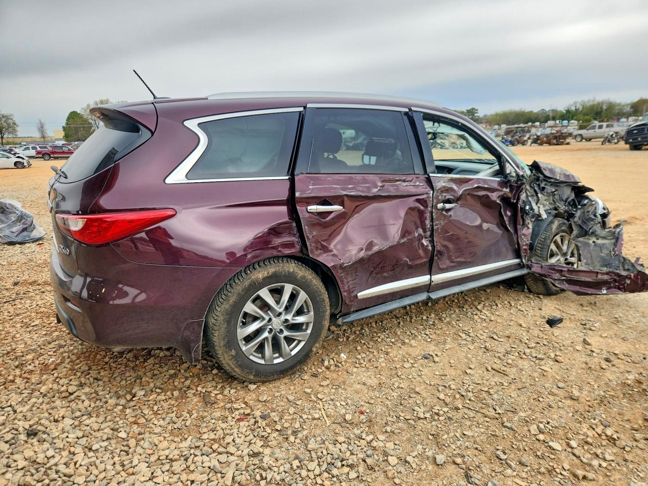 2014 Infiniti Qx60 Base Burgundy vin: 5N1AL0MM3EC540940