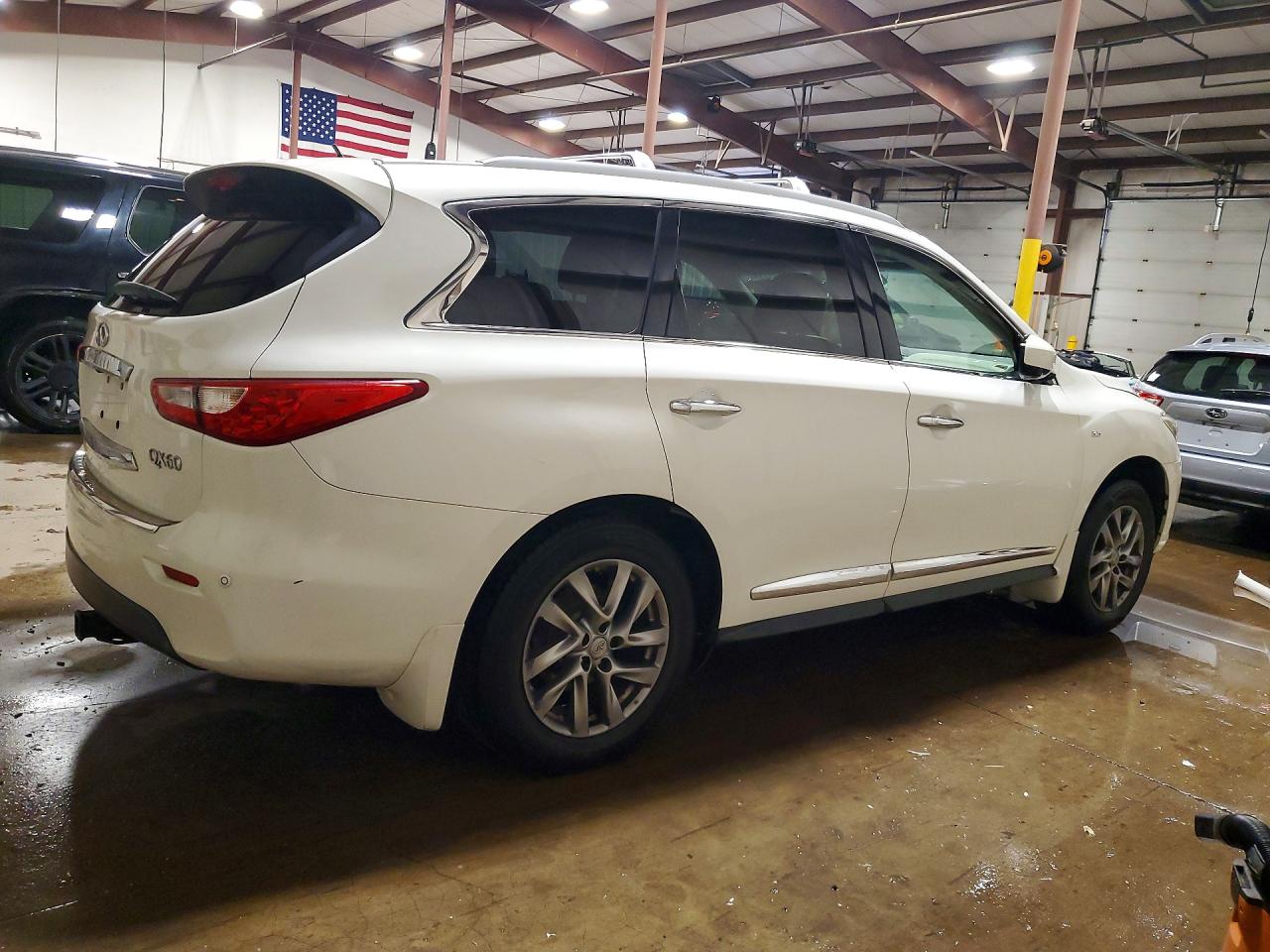 2014 Infiniti Qx60 Base White vin: 5N1AL0MM3EC543112