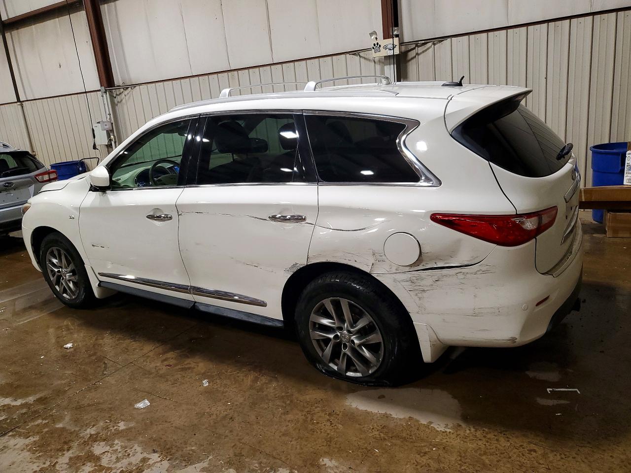 2014 Infiniti Qx60 Base White vin: 5N1AL0MM3EC543112