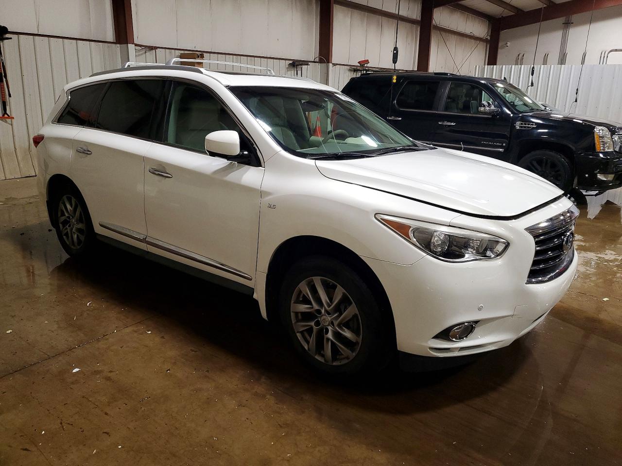 2014 Infiniti Qx60 Base White vin: 5N1AL0MM3EC543112