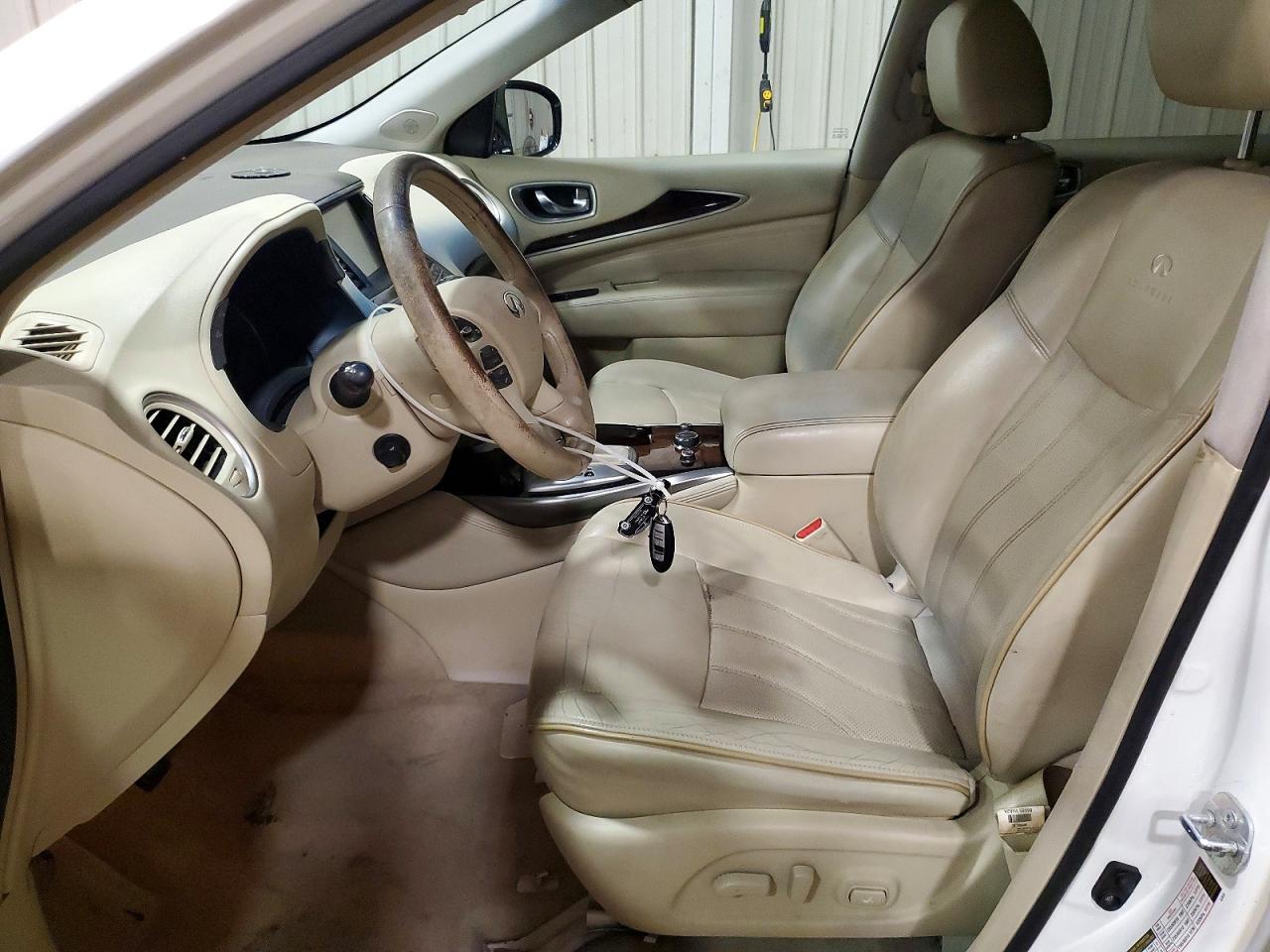 2014 Infiniti Qx60 Base White vin: 5N1AL0MM3EC543112
