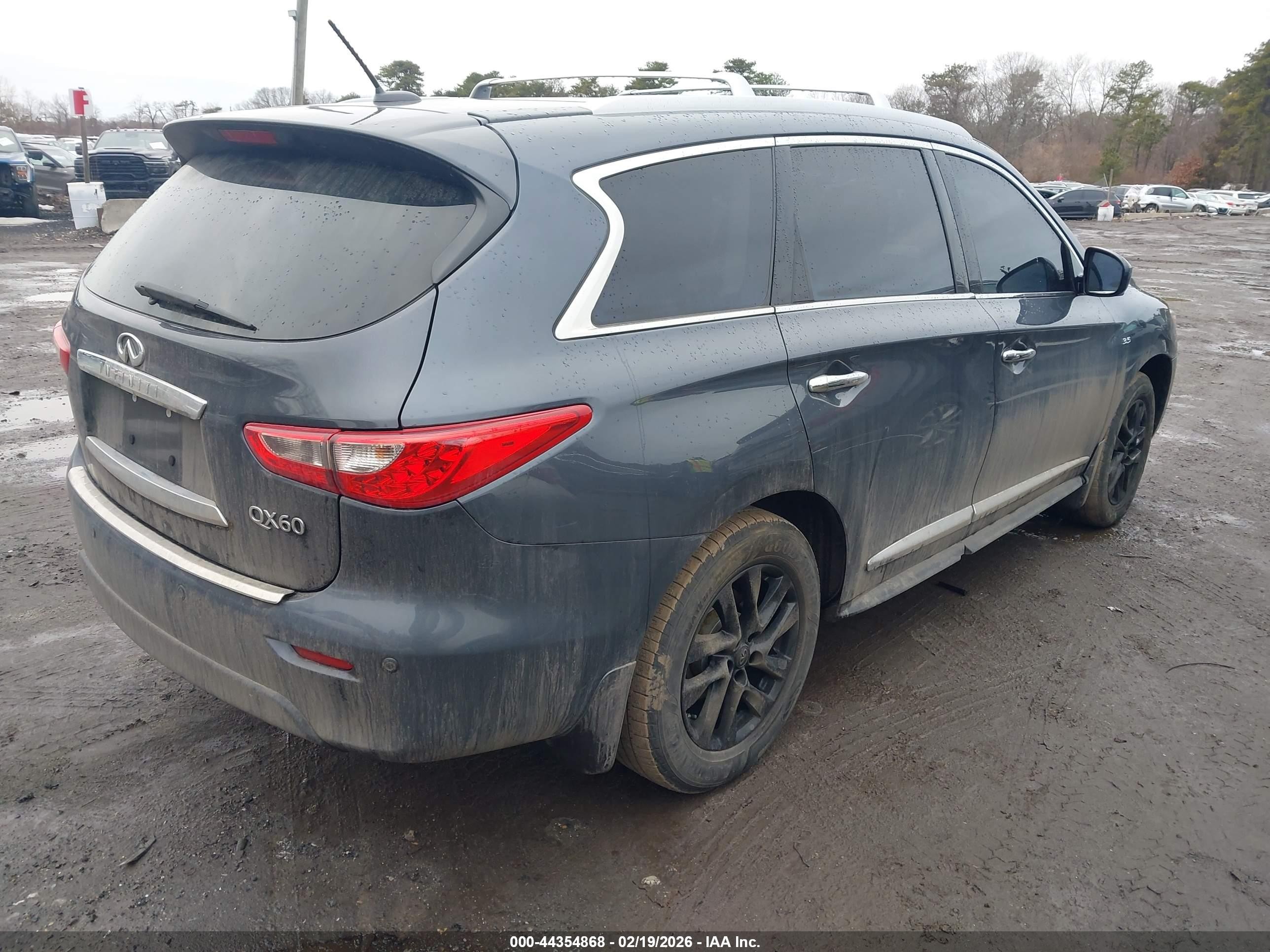 2014 Infiniti Qx60   Gray vin: 5N1AL0MM3EC552487