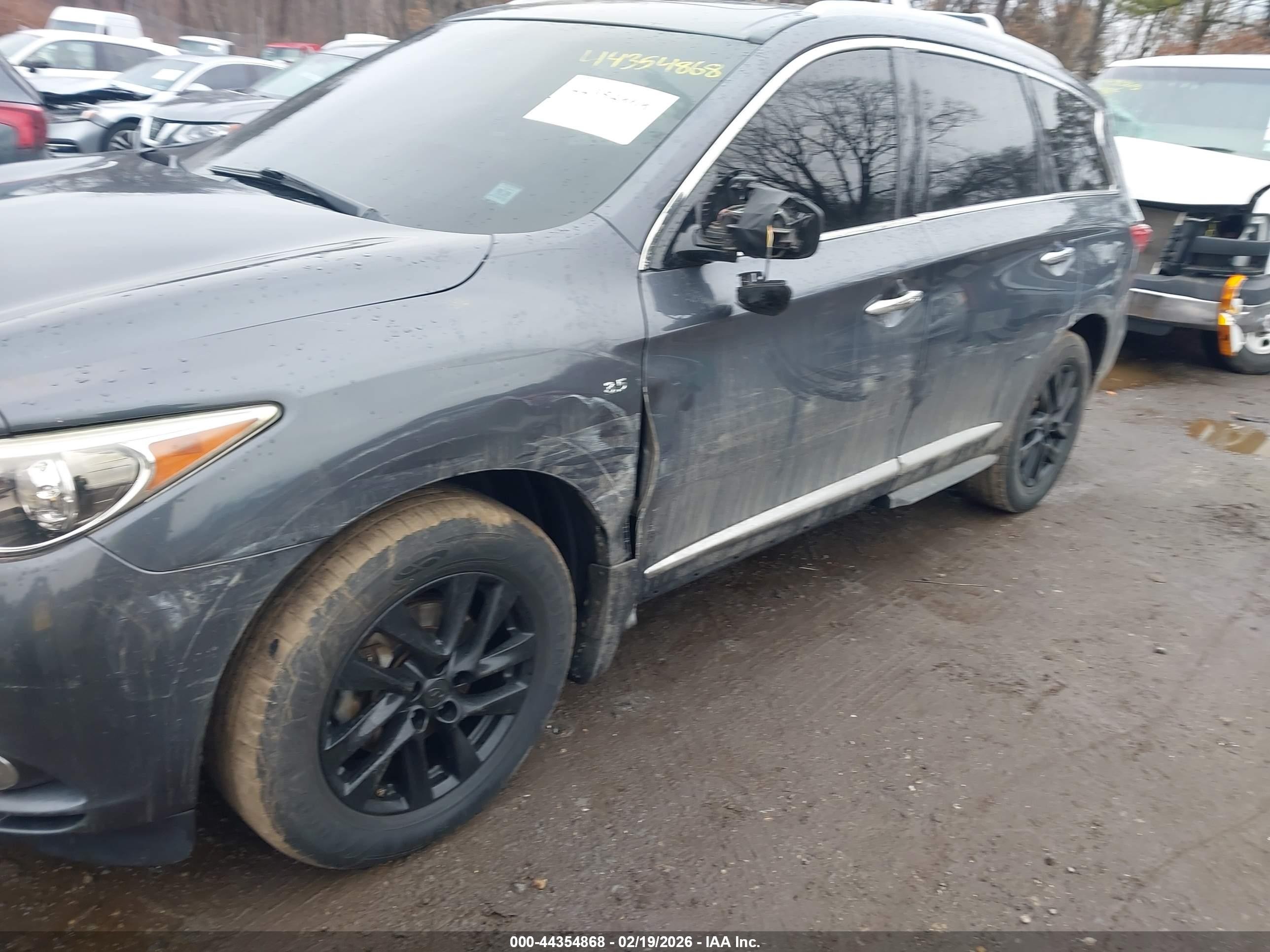 2014 Infiniti Qx60   Gray vin: 5N1AL0MM3EC552487