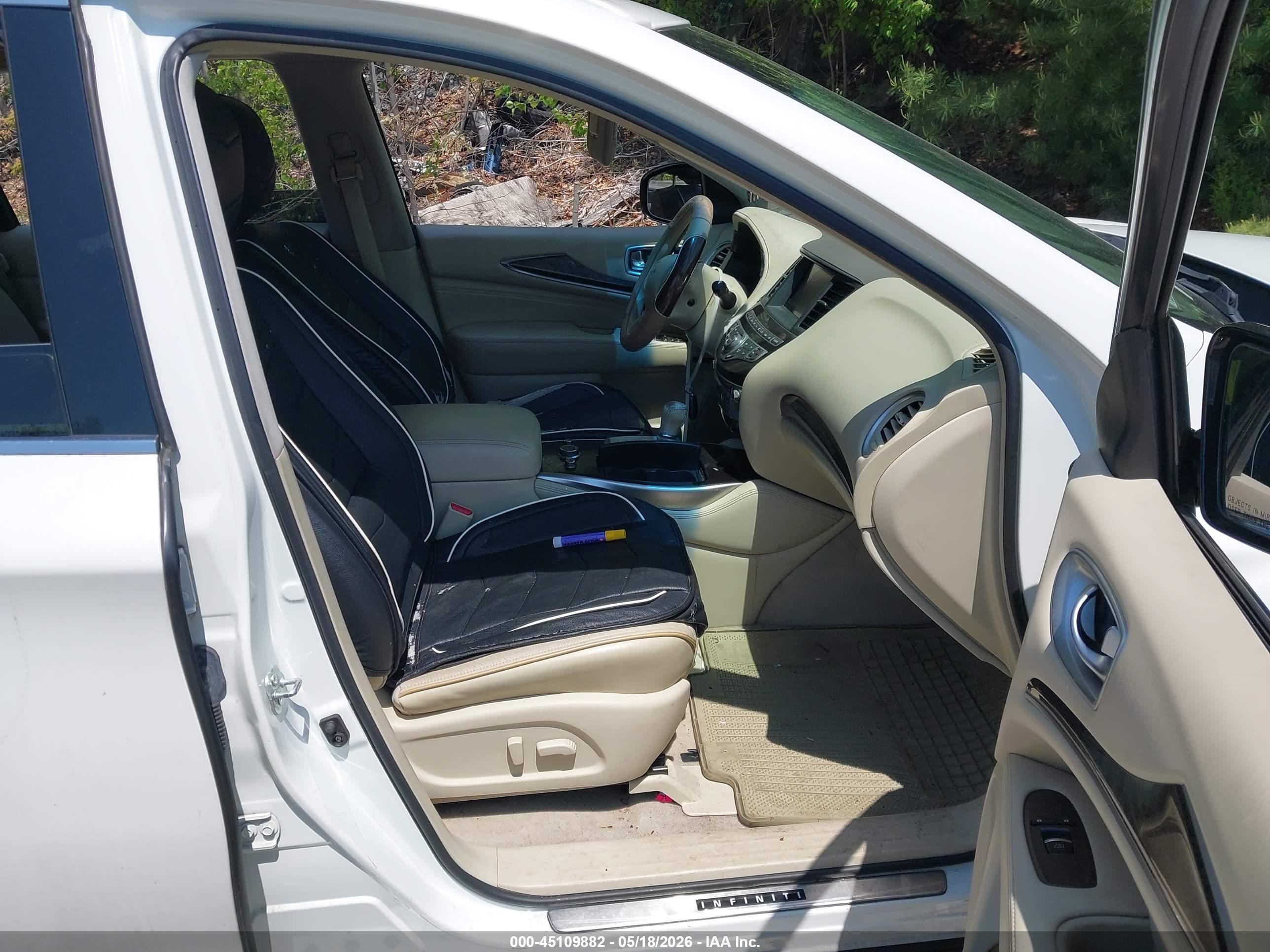 2014 Infiniti Qx60 White vin: 5N1AL0MM3EC552490
