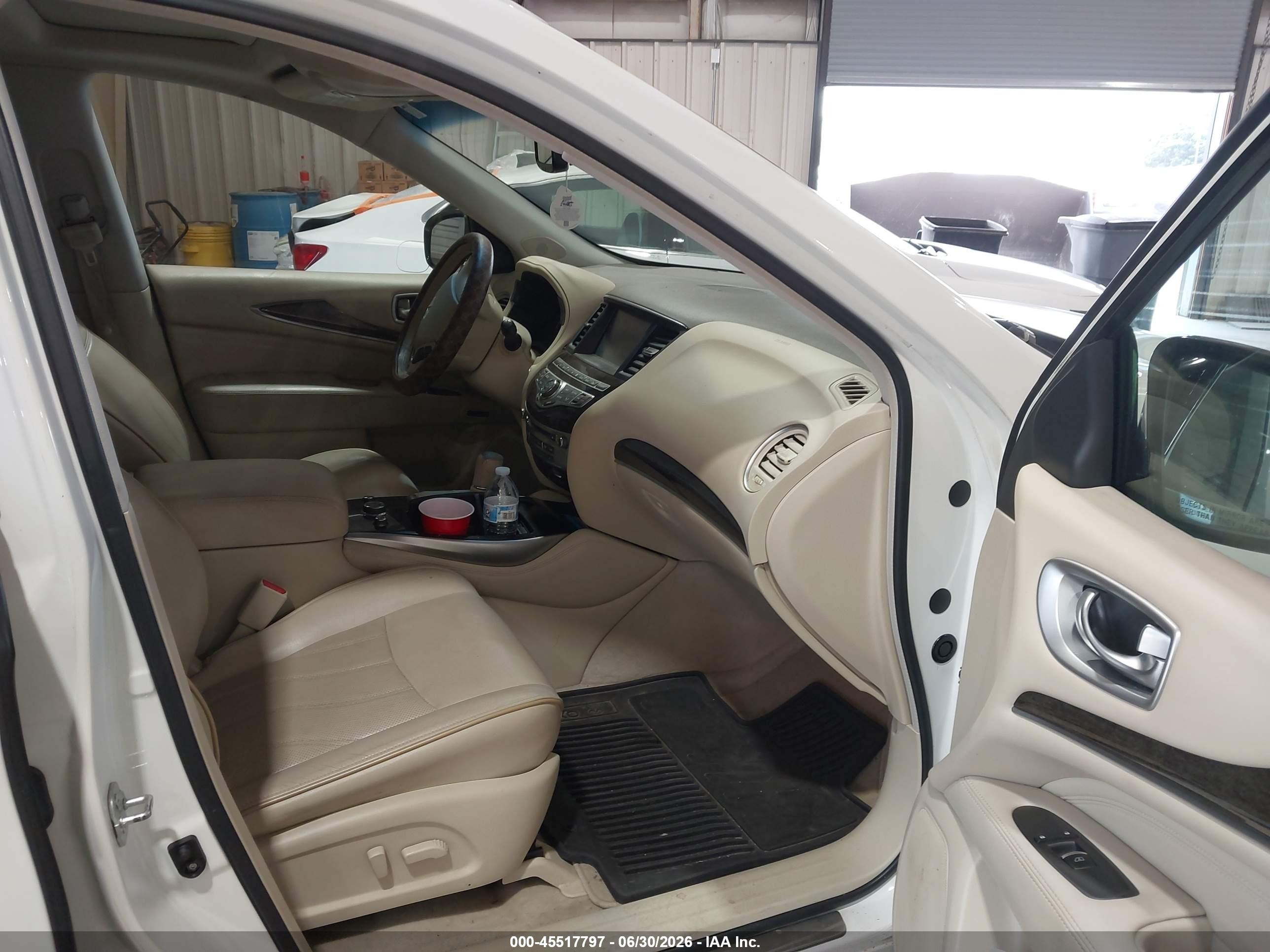 2014 Infiniti Qx60   White vin: 5N1AL0MM3EC554630