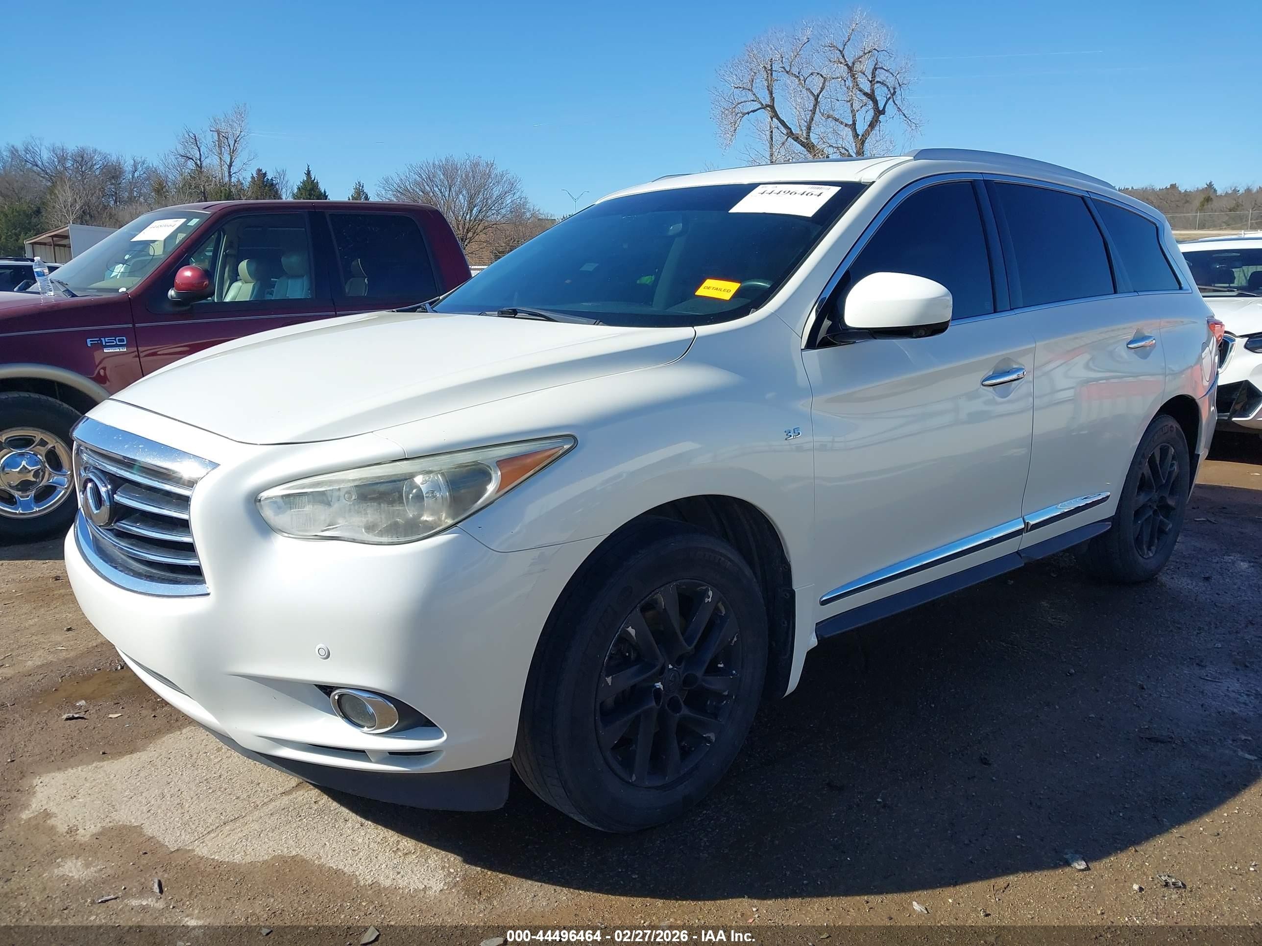 2015 Infiniti Qx60 White vin: 5N1AL0MM3FC501900