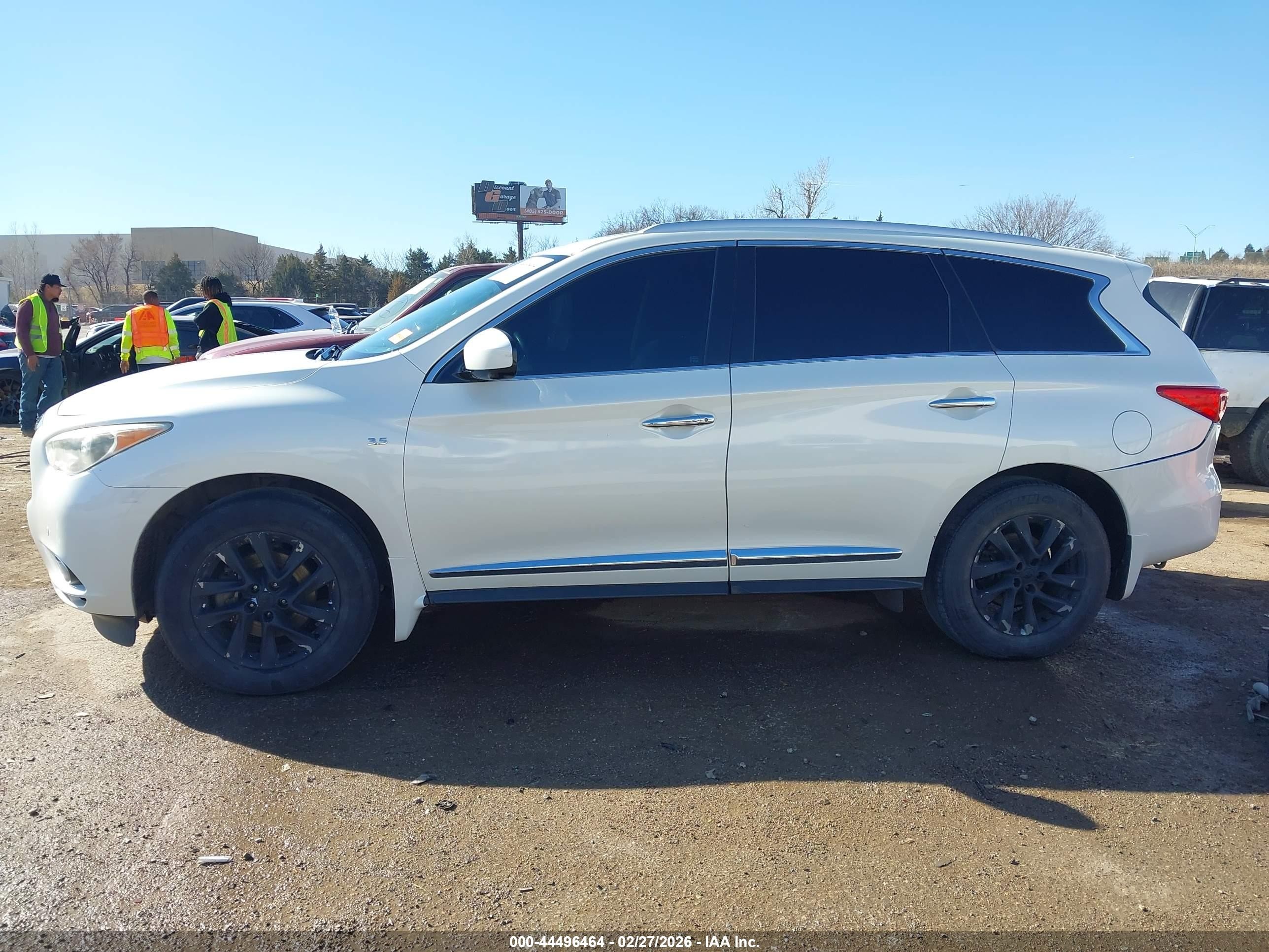 2015 Infiniti Qx60 White vin: 5N1AL0MM3FC501900
