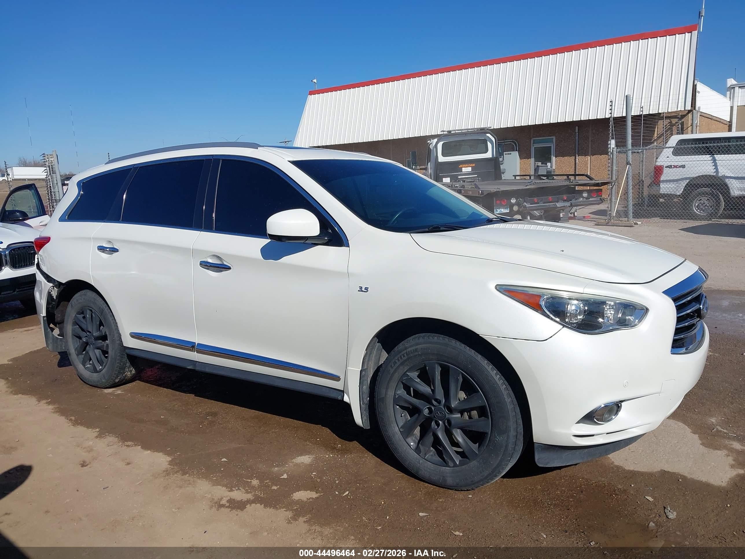 2015 Infiniti Qx60 White vin: 5N1AL0MM3FC501900