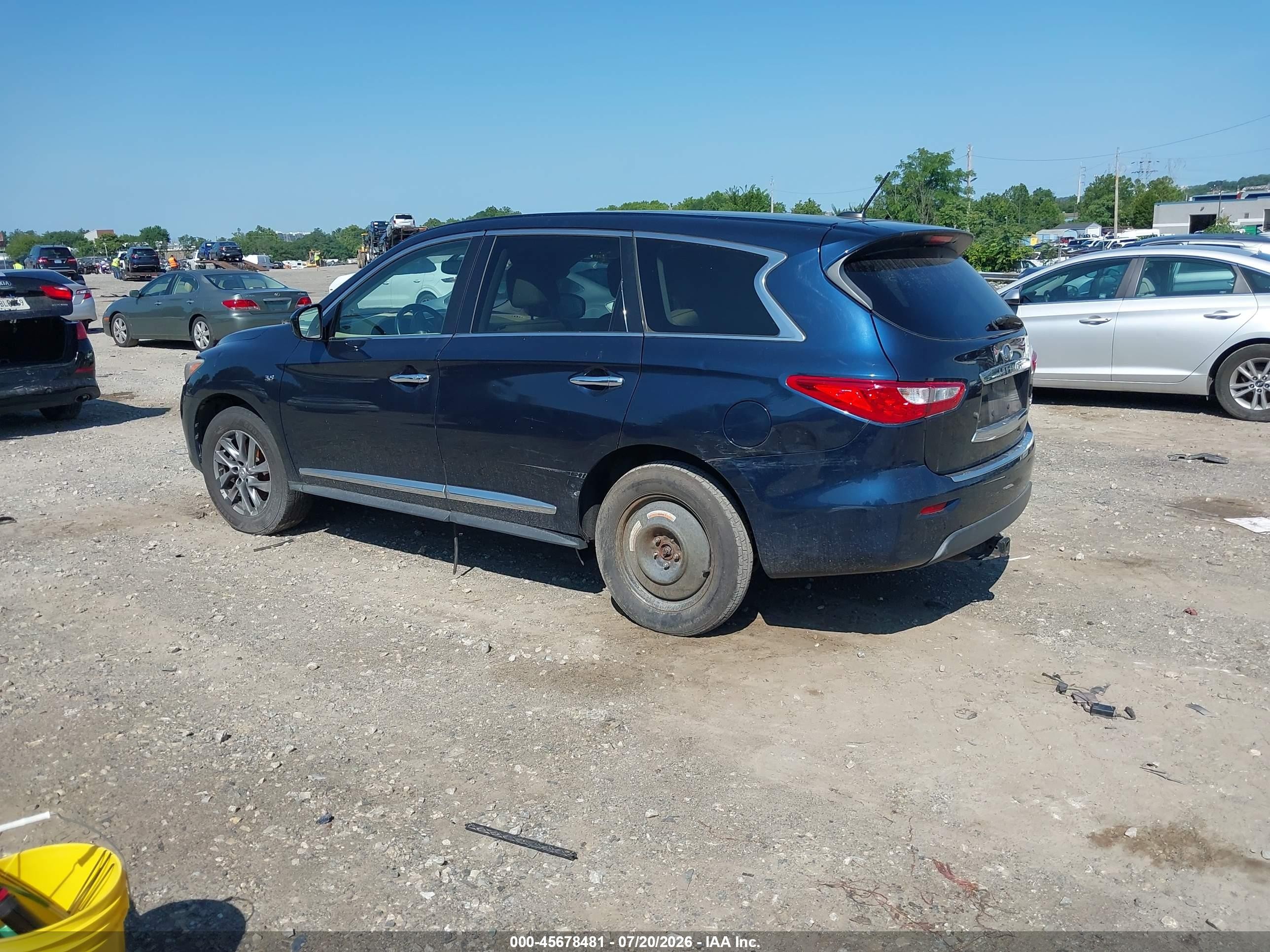 2015 Infiniti Qx60   Dark Blue vin: 5N1AL0MM3FC507969