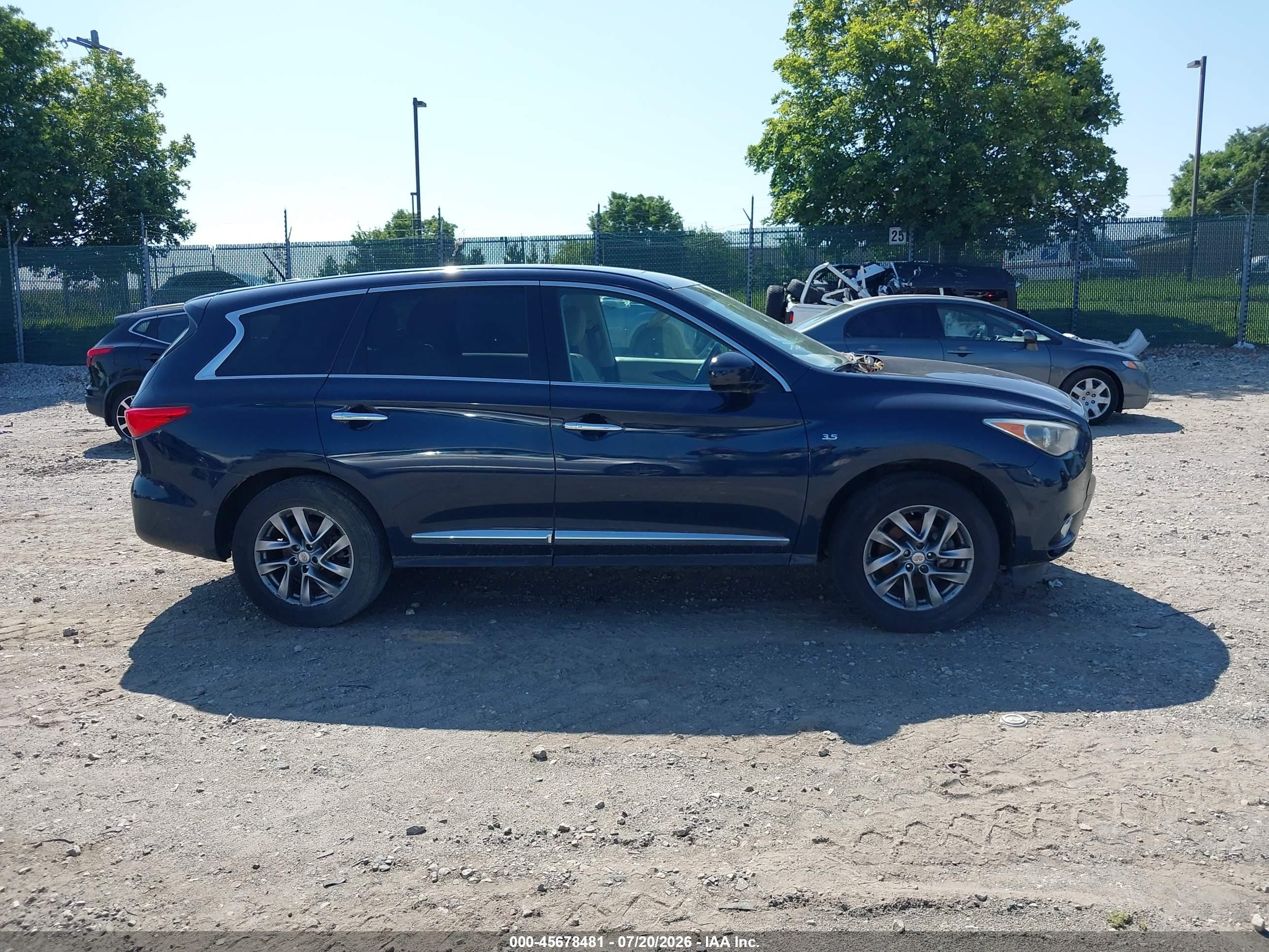 2015 Infiniti Qx60   Dark Blue vin: 5N1AL0MM3FC507969