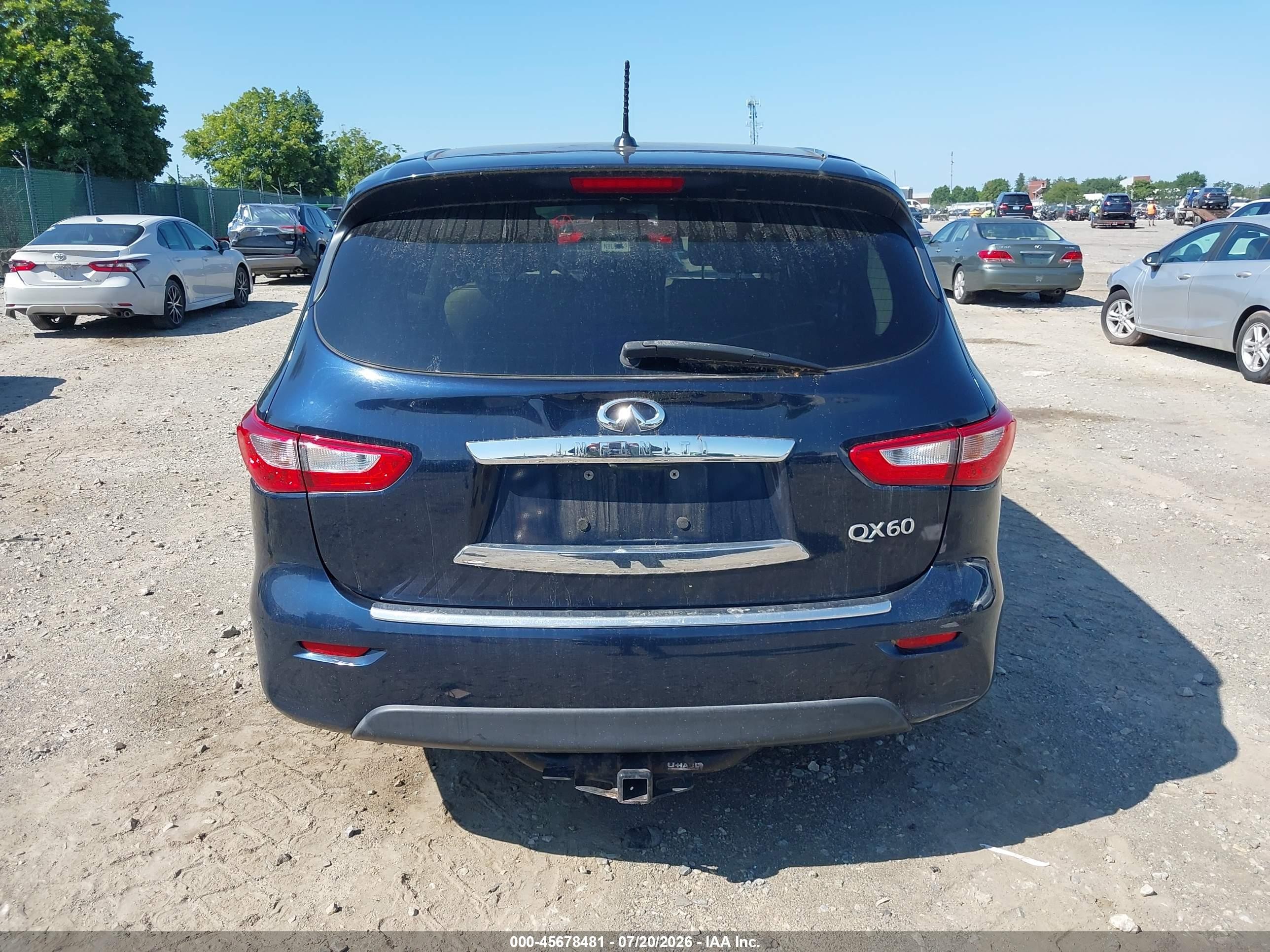 2015 Infiniti Qx60   Dark Blue vin: 5N1AL0MM3FC507969
