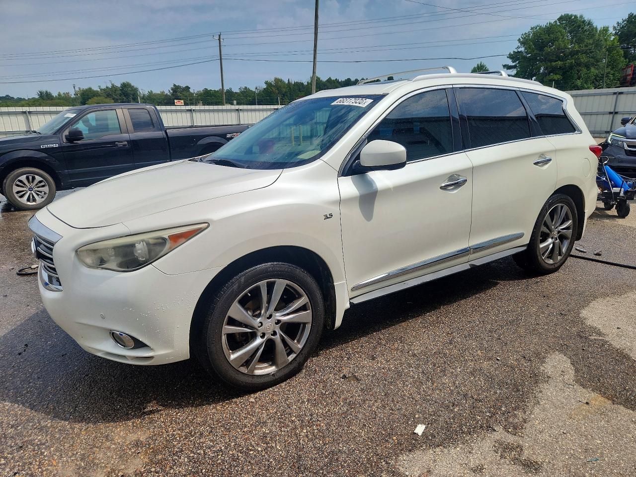 2015 Infiniti Qx60 Base White vin: 5N1AL0MM3FC520561