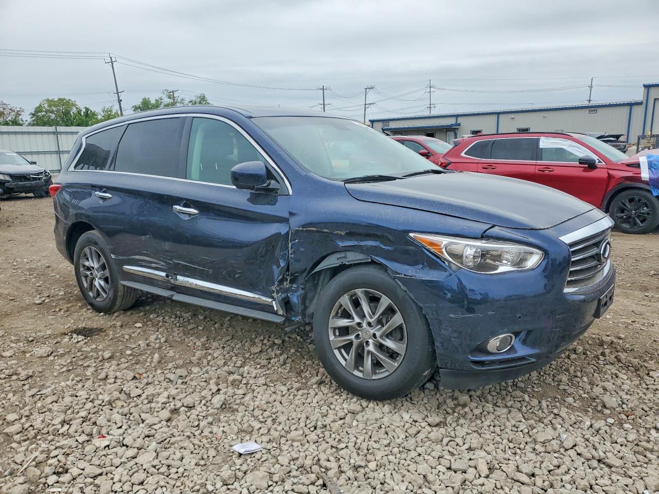 2015 Infiniti Qx60 Base Blue vin: 5N1AL0MM3FC520639
