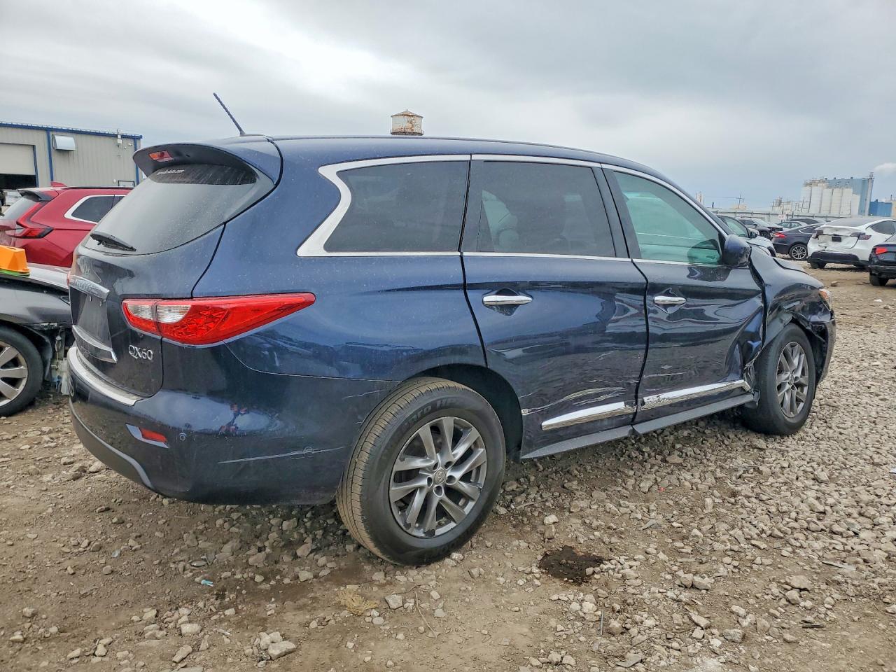 2015 Infiniti Qx60 Base Blue vin: 5N1AL0MM3FC520639